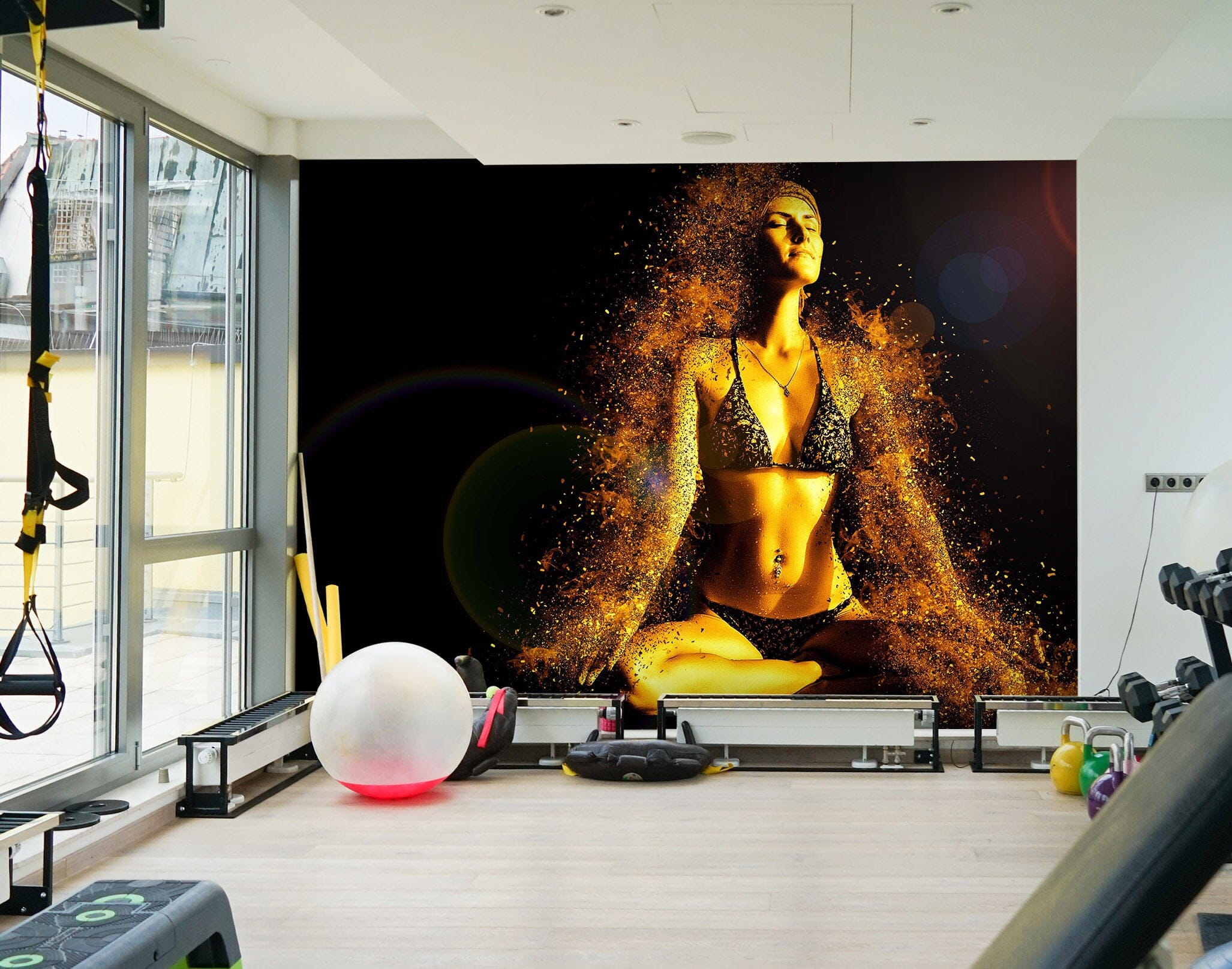 3D Yoga Girl 320 Wall Murals Wallpaper AJ Wallpaper 2 