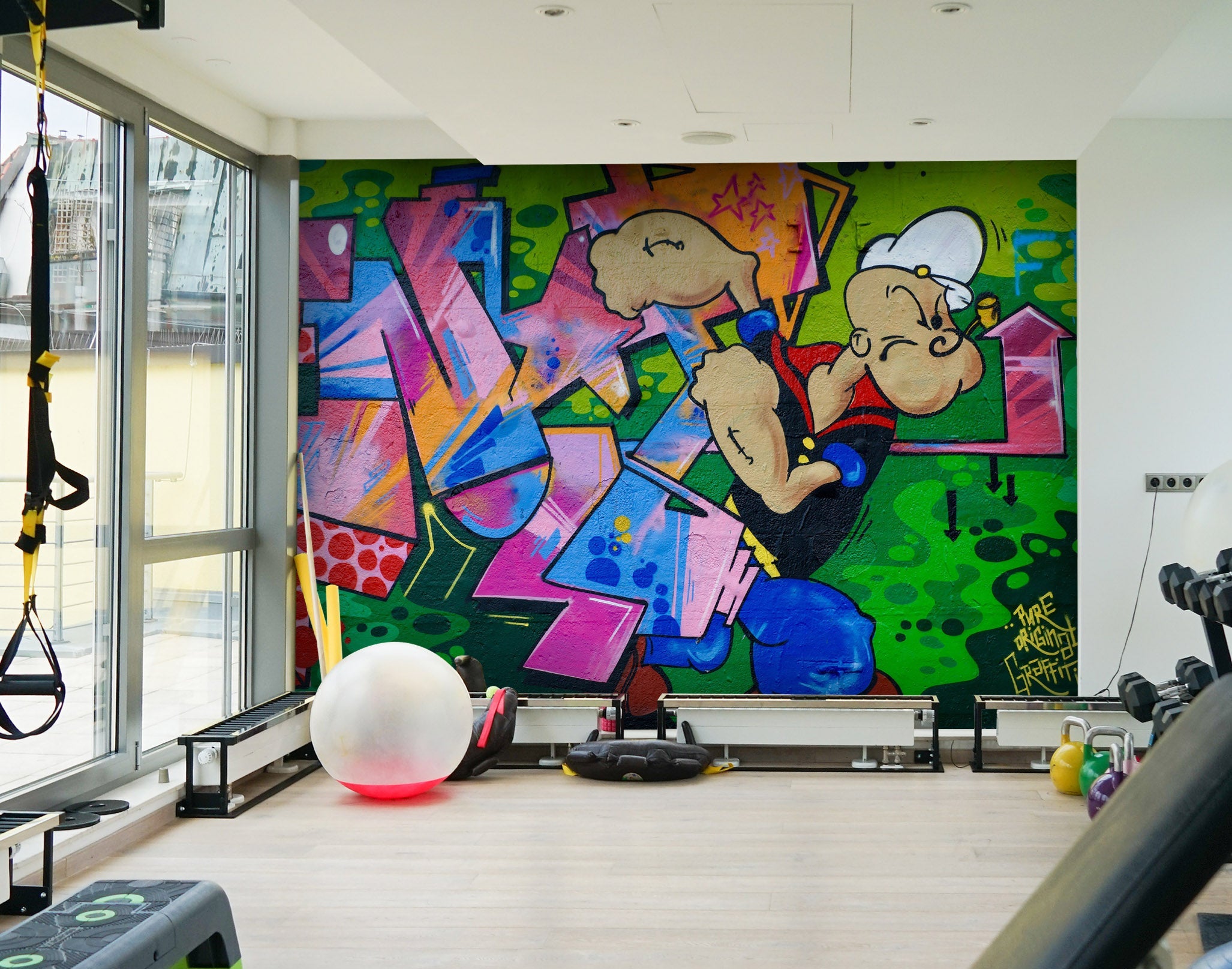 3D Graffiti Movement 017 Wall Murals Wallpaper AJ Wallpaper 2 