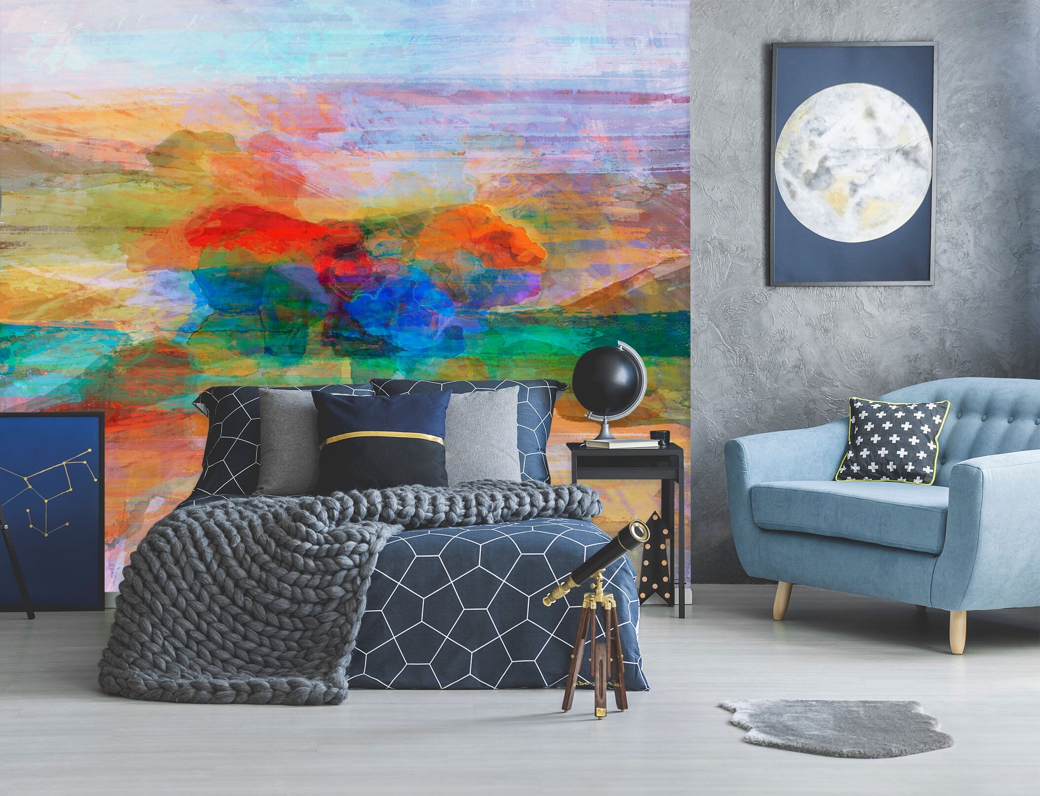 3D Colored Lake 1536 Michael Tienhaara Wall Mural Wall Murals Wallpaper AJ Wallpaper 2 