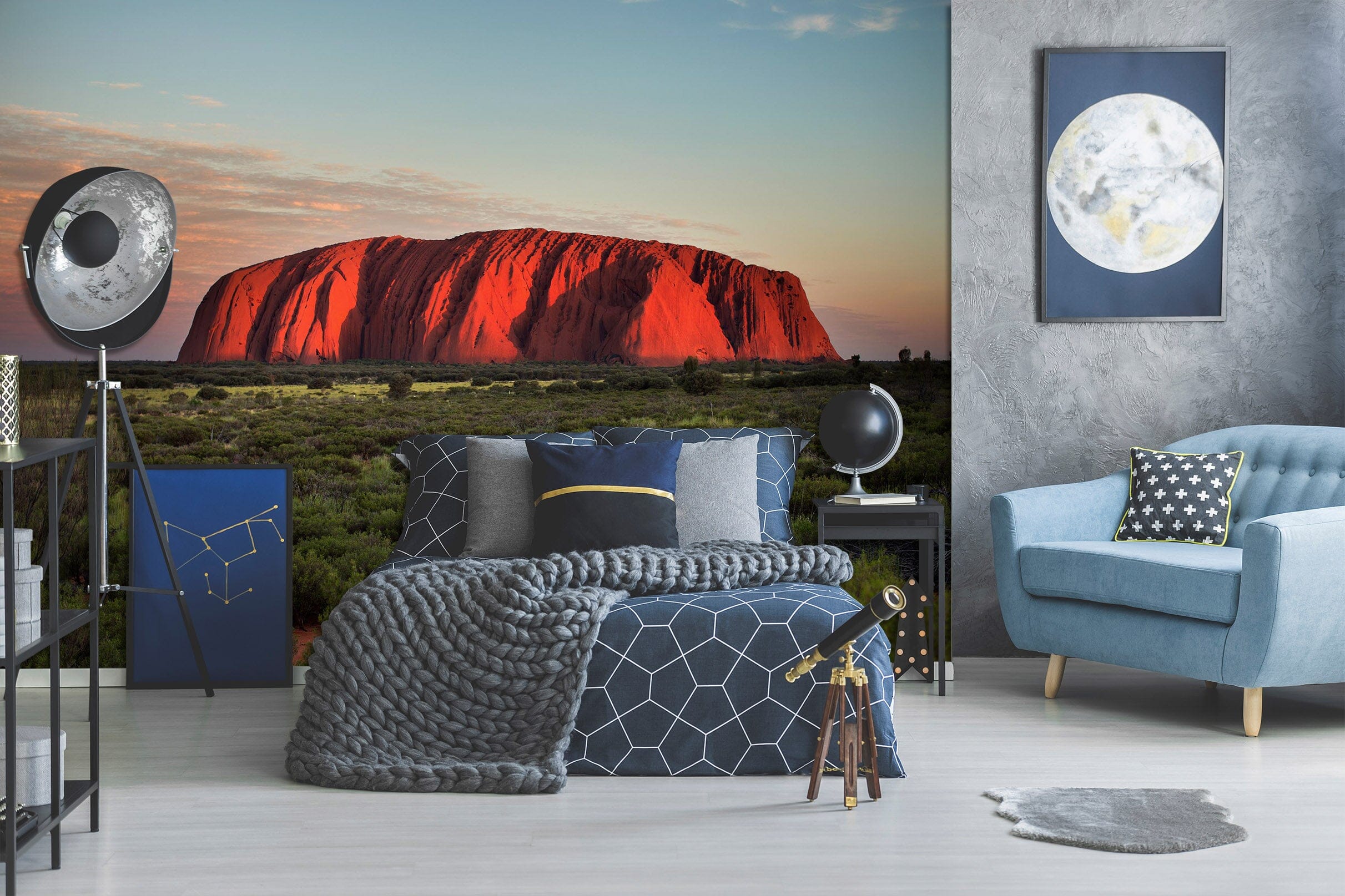 3D Red Steppe 1682 Wall Murals Wallpaper AJ Wallpaper 2 