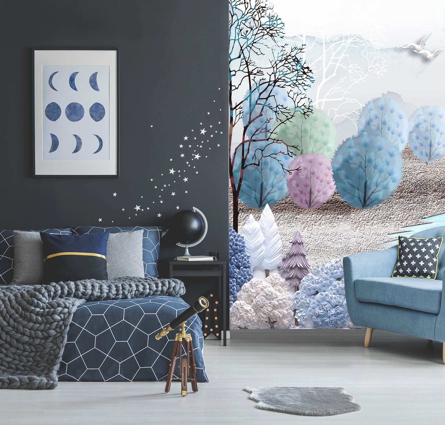 3D Color Forest 1824 Wall Murals Wallpaper AJ Wallpaper 2 