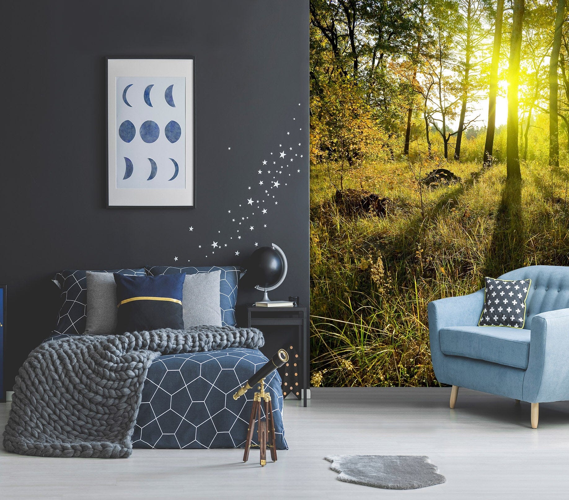 3D Woods Sunlight 1979 Wall Murals Wallpaper AJ Wallpaper 2 