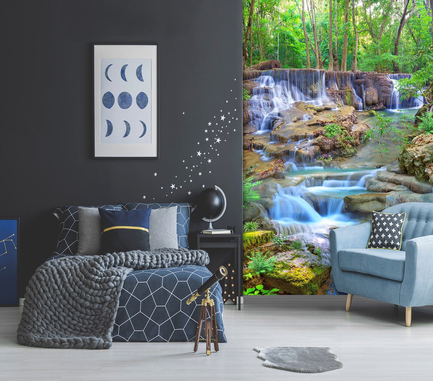 3D Stream Water 1968 Wall Murals Wallpaper AJ Wallpaper 2 