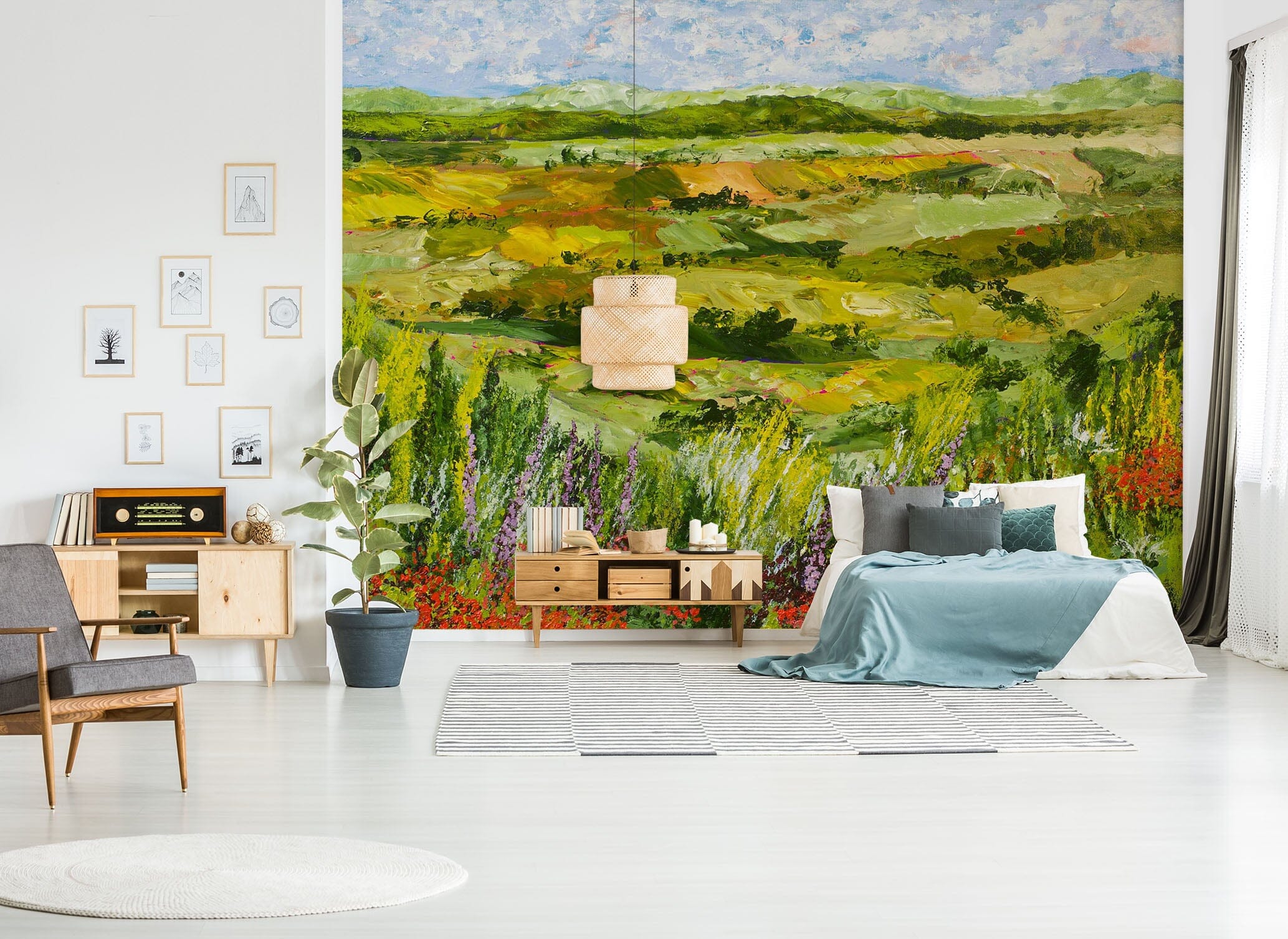 3D Green Meadow 153 Allan P. Friedlander Wall Mural Wall Murals Wallpaper AJ Wallpaper 2 
