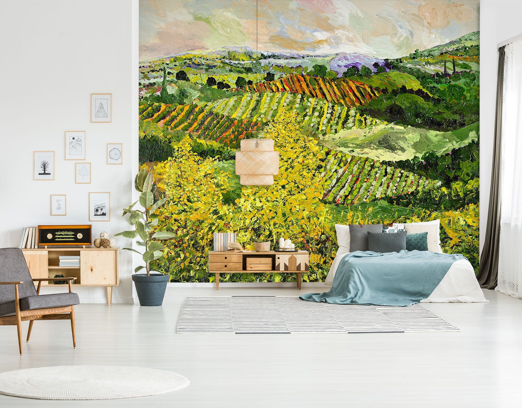 3D Yellow Trees 132 Allan P. Friedlander Wall Mural Wall Murals Wallpaper AJ Wallpaper 2 