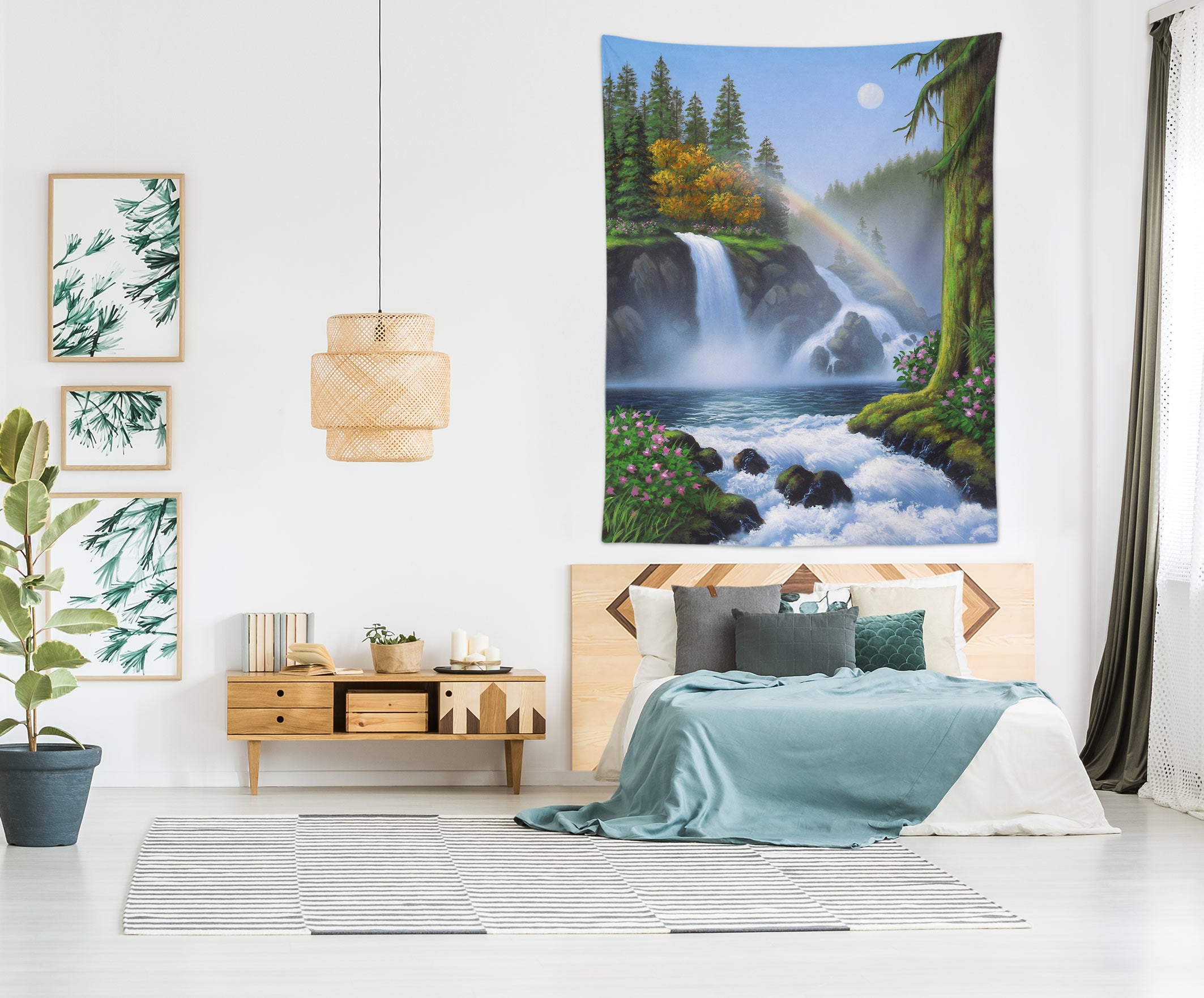 3D Waterfall 111160 Jerry LoFaro Tapestry Hanging Cloth Hang