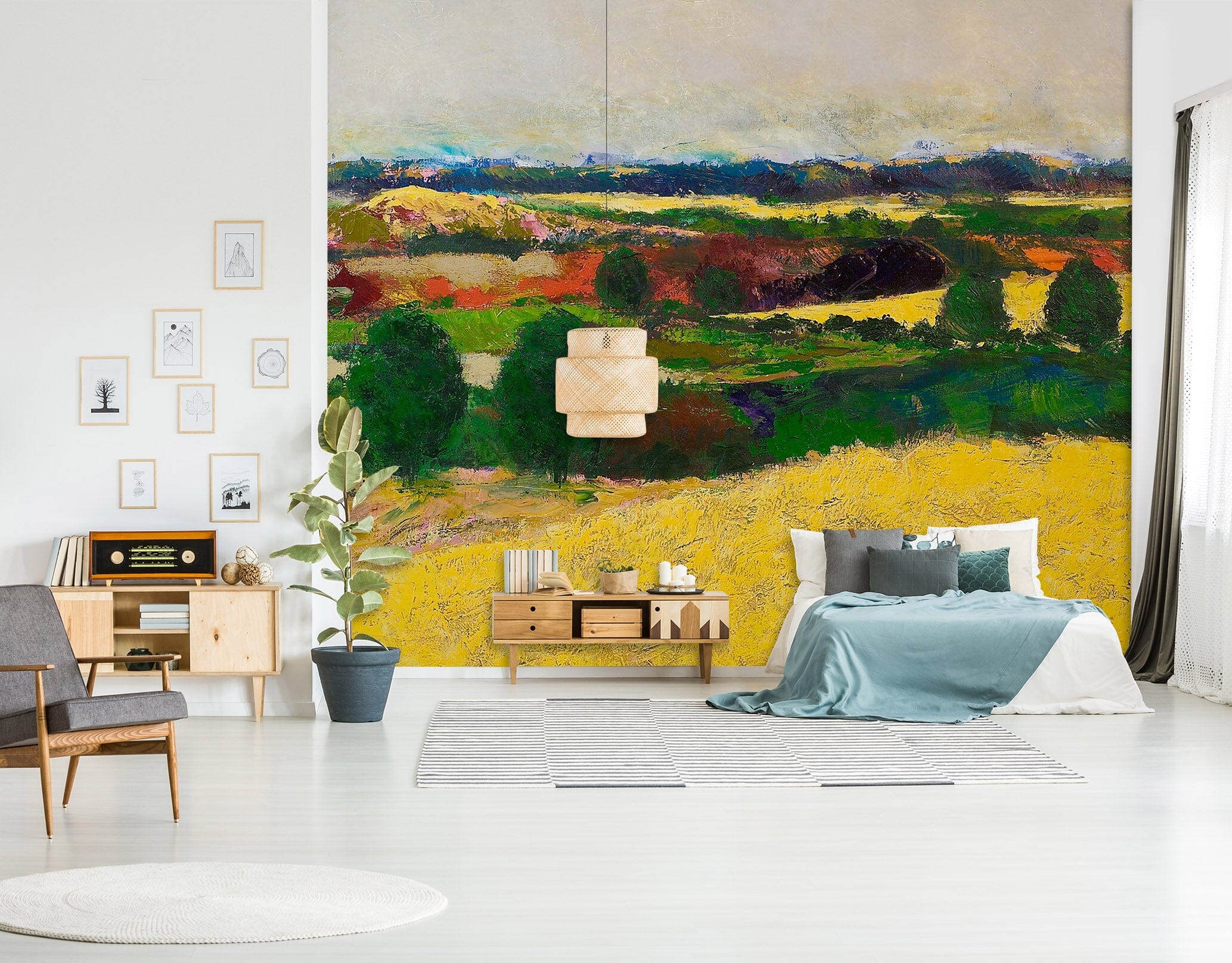 3D Golden Field 158 Allan P. Friedlander Wall Mural Wall Murals Wallpaper AJ Wallpaper 2 