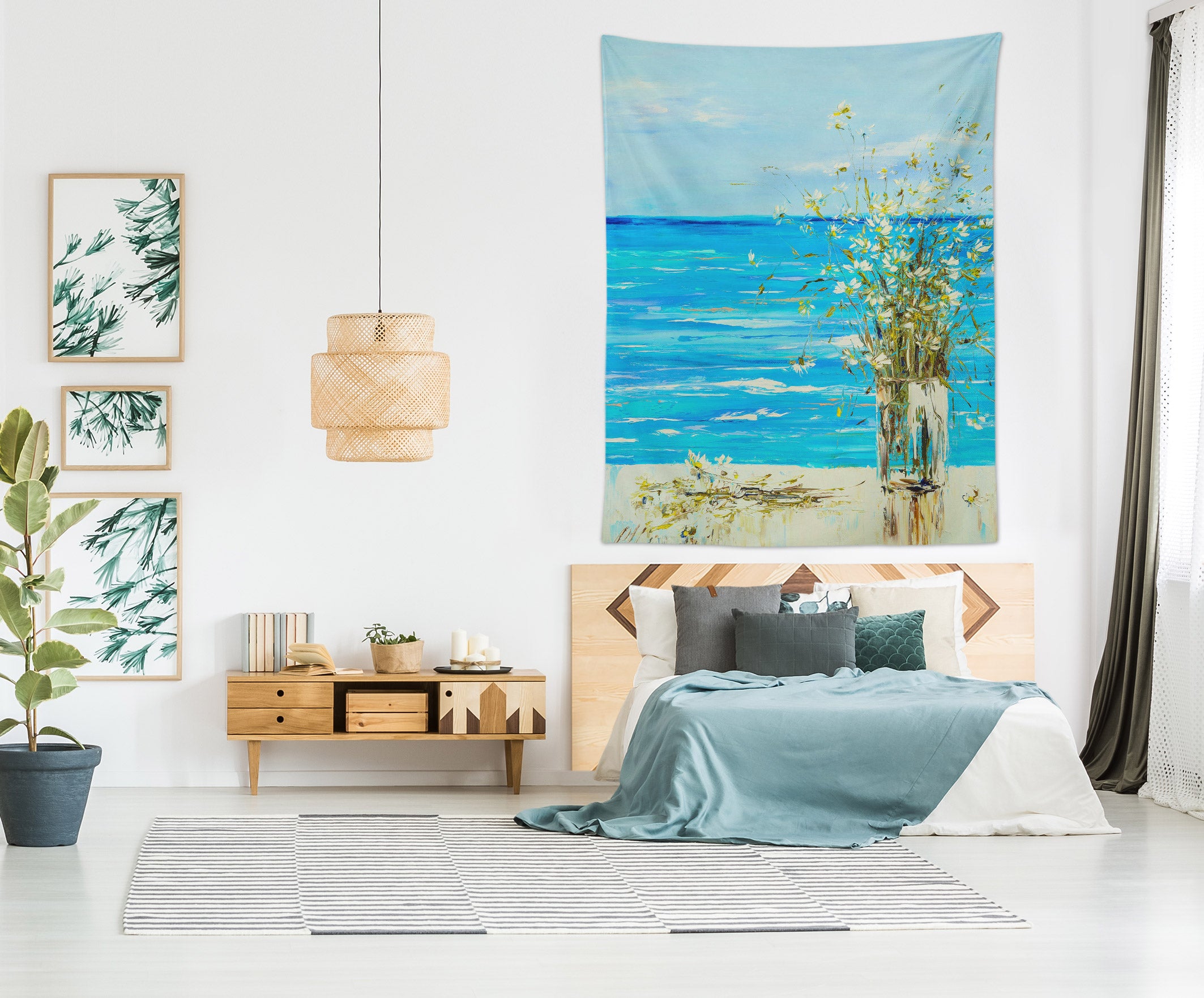 3D Blue Water 3473 Skromova Marina Tapestry Hanging Cloth Hang