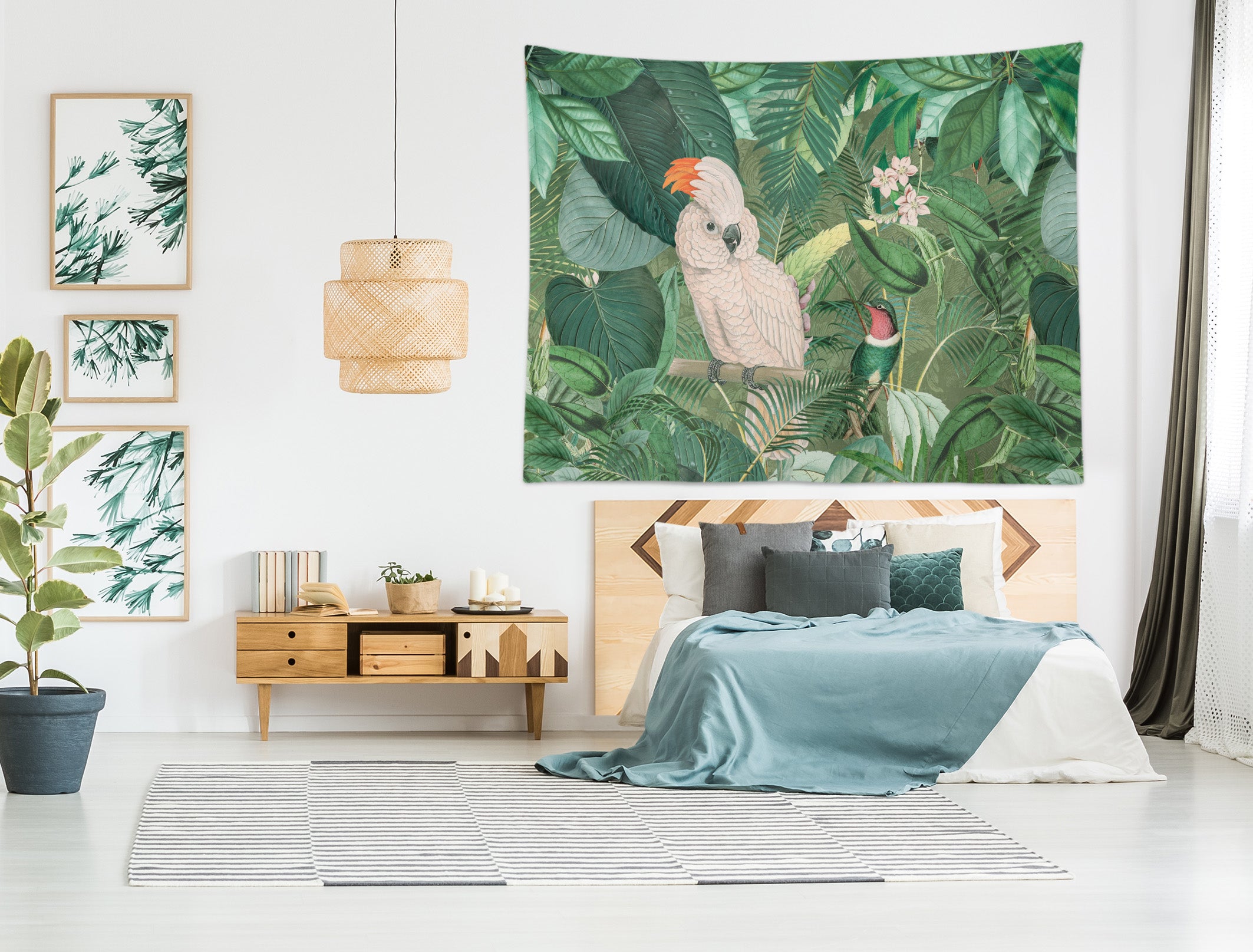 3D Parrot Grove 11854 Andrea haase Tapestry Hanging Cloth Hang