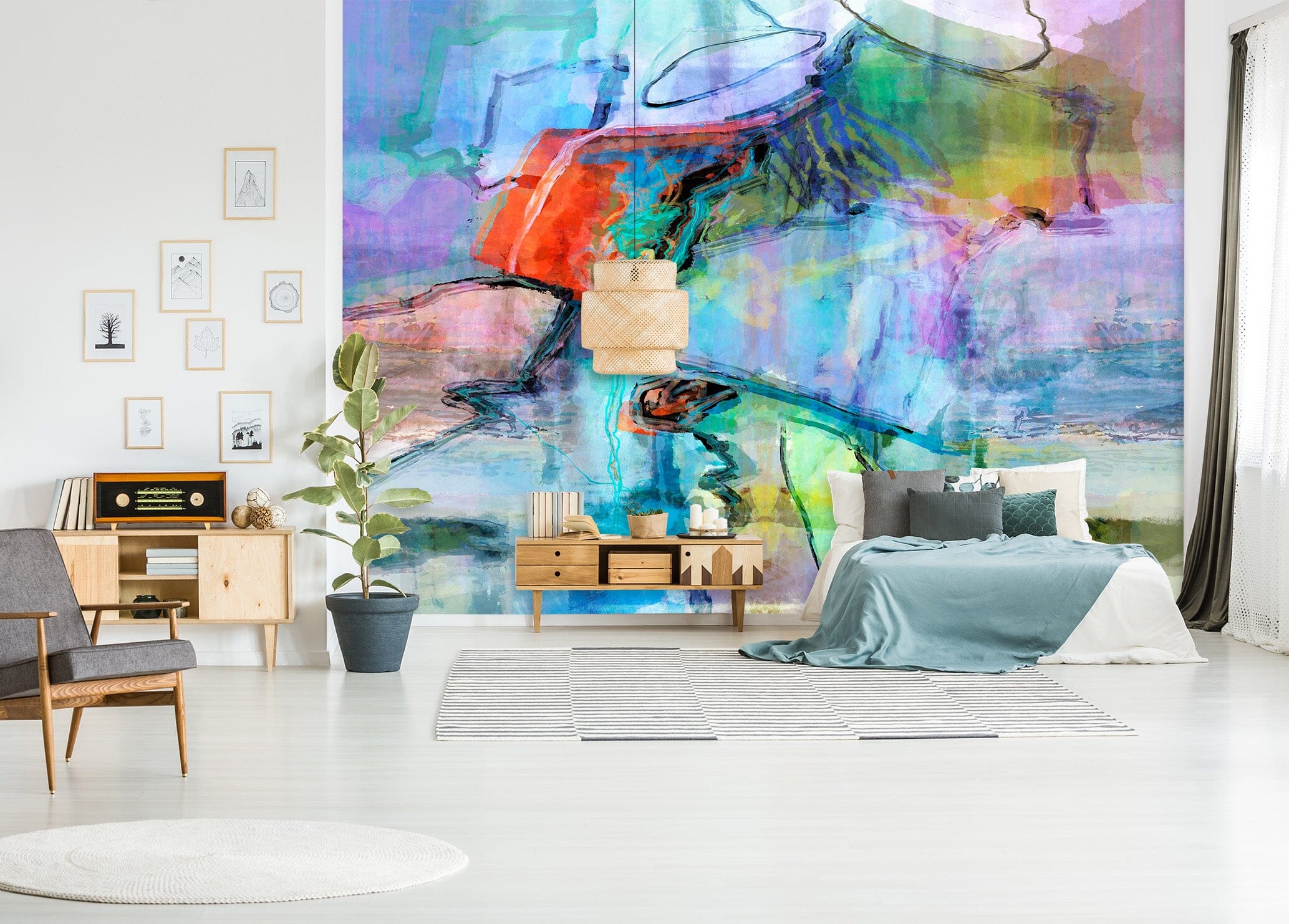 3D Abstract River 1519 Michael Tienhaara Wall Mural Wall Murals Wallpaper AJ Wallpaper 2 