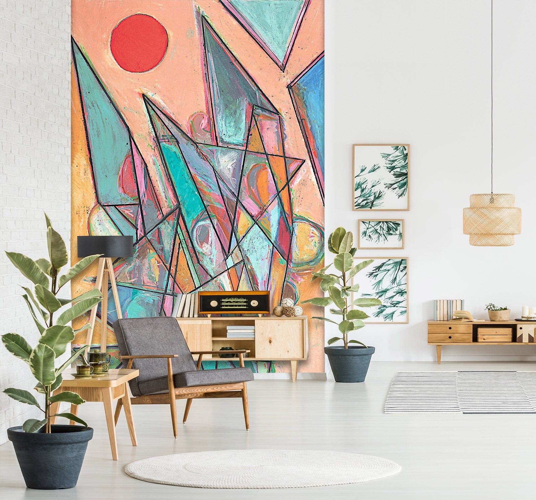 3D Abstract Forest 293 Allan P. Friedlander Wall Mural Wall Murals Wallpaper AJ Wallpaper 2 