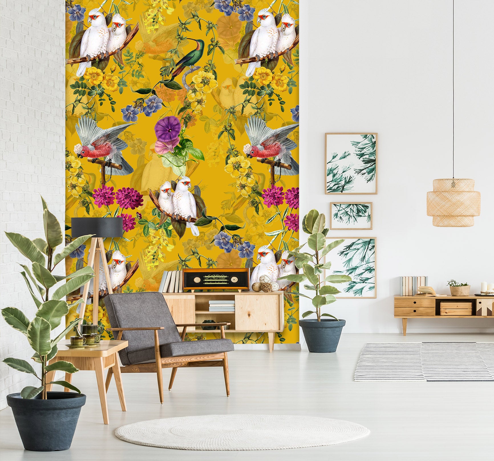 3D Flowers Birds 184 Uta Naumann Wall Mural Wall Murals