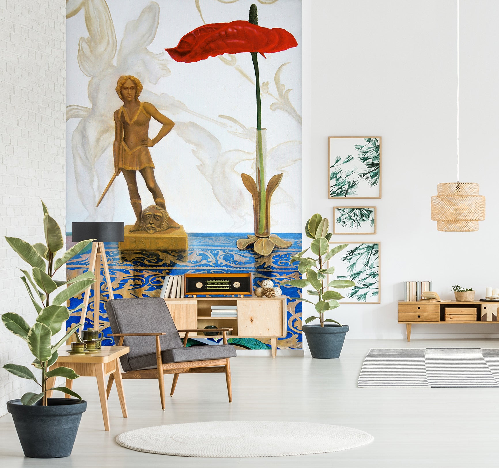 3D Portrait Statue 11124 Matthew Holden Bates Wall Mural Wall Murals