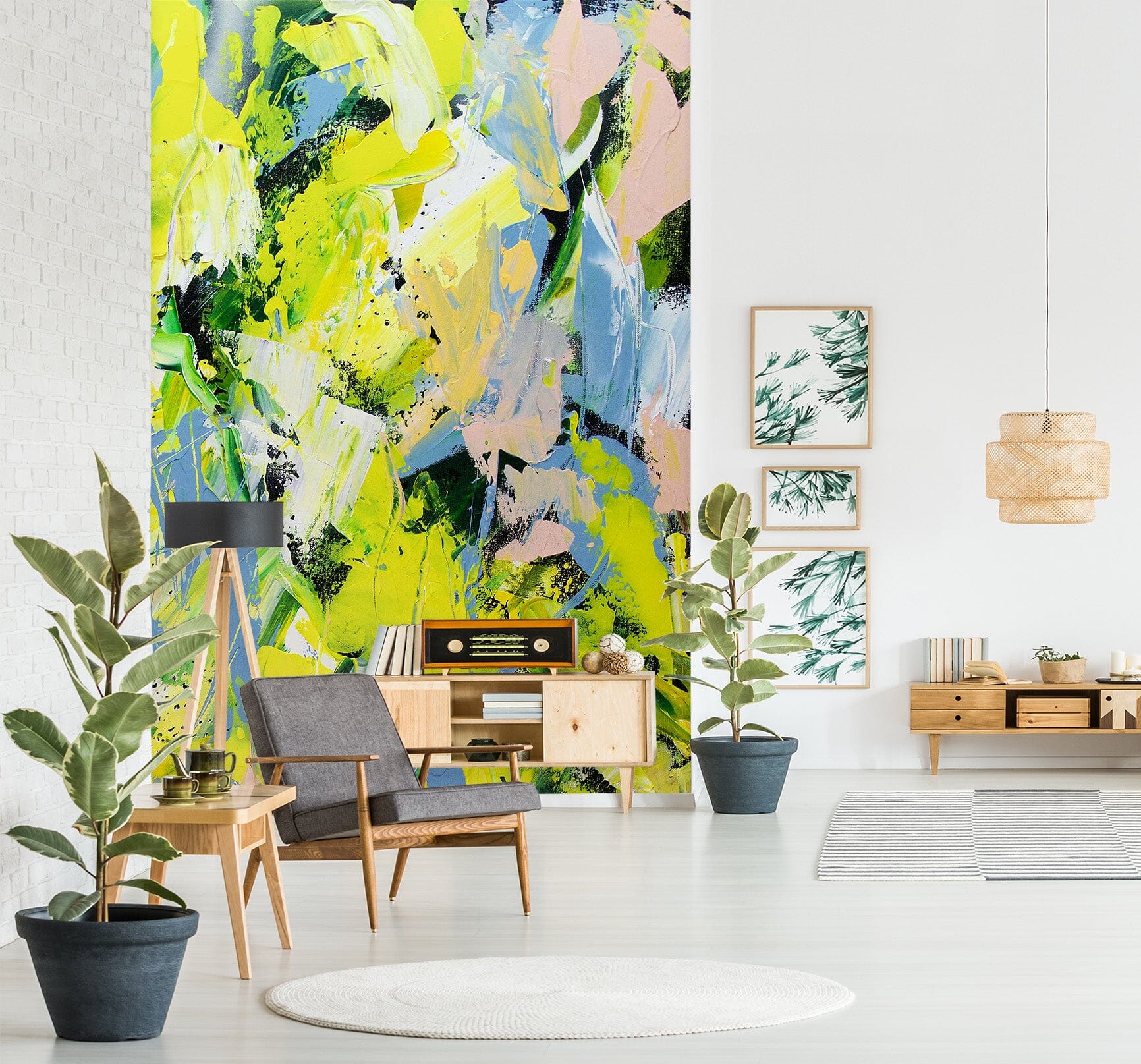 3D Yellow Wild Flowers 278 Allan P. Friedlander Wall Mural Wall Murals Wallpaper AJ Wallpaper 2 