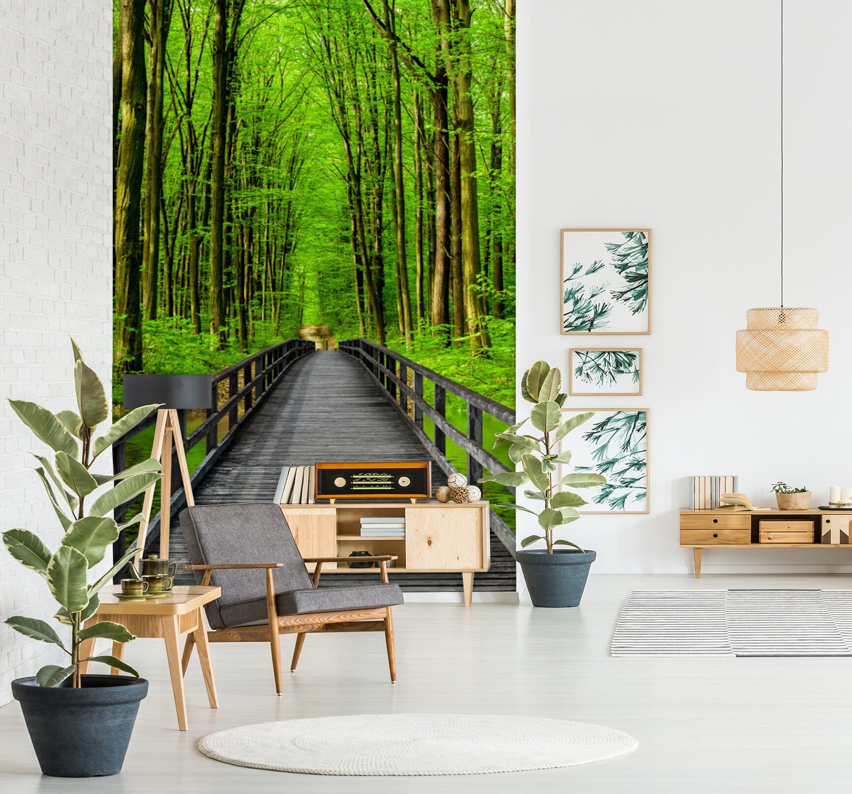 3D Forest Path 1536 Wall Murals Wallpaper AJ Wallpaper 2 