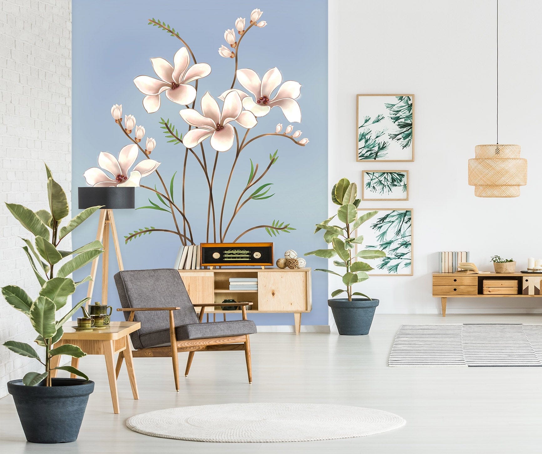 3D Flowers Bloom 1810 Wall Murals Wallpaper AJ Wallpaper 2 