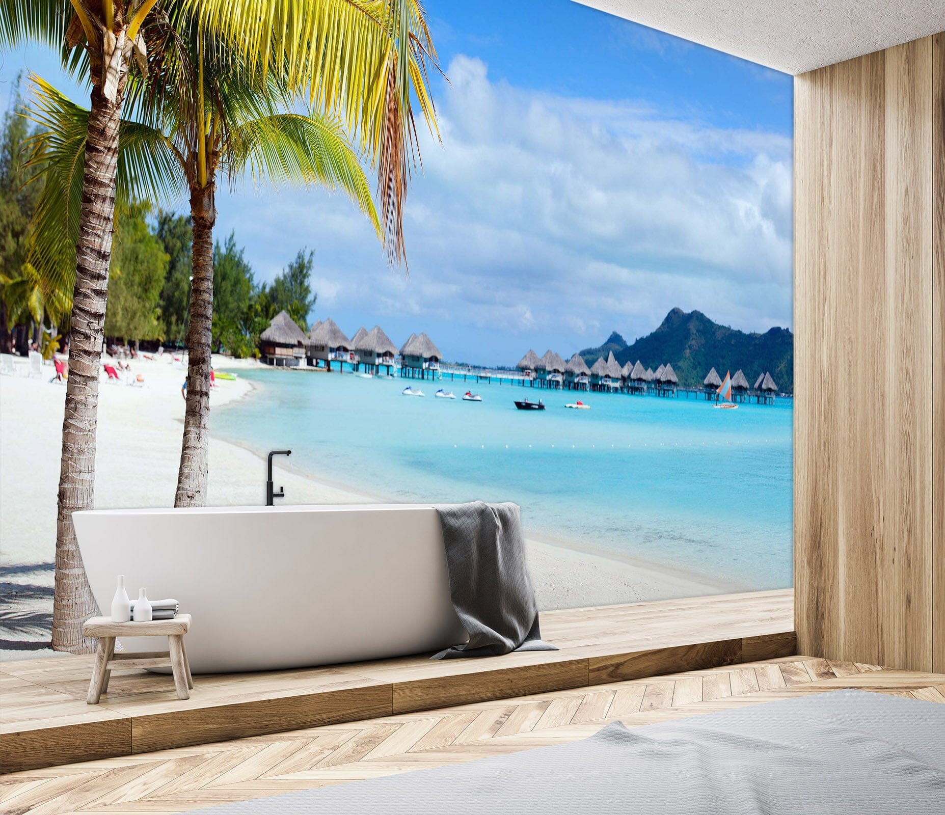 3D Coconut Palm Tree 1632 Wall Murals Wallpaper AJ Wallpaper 2 