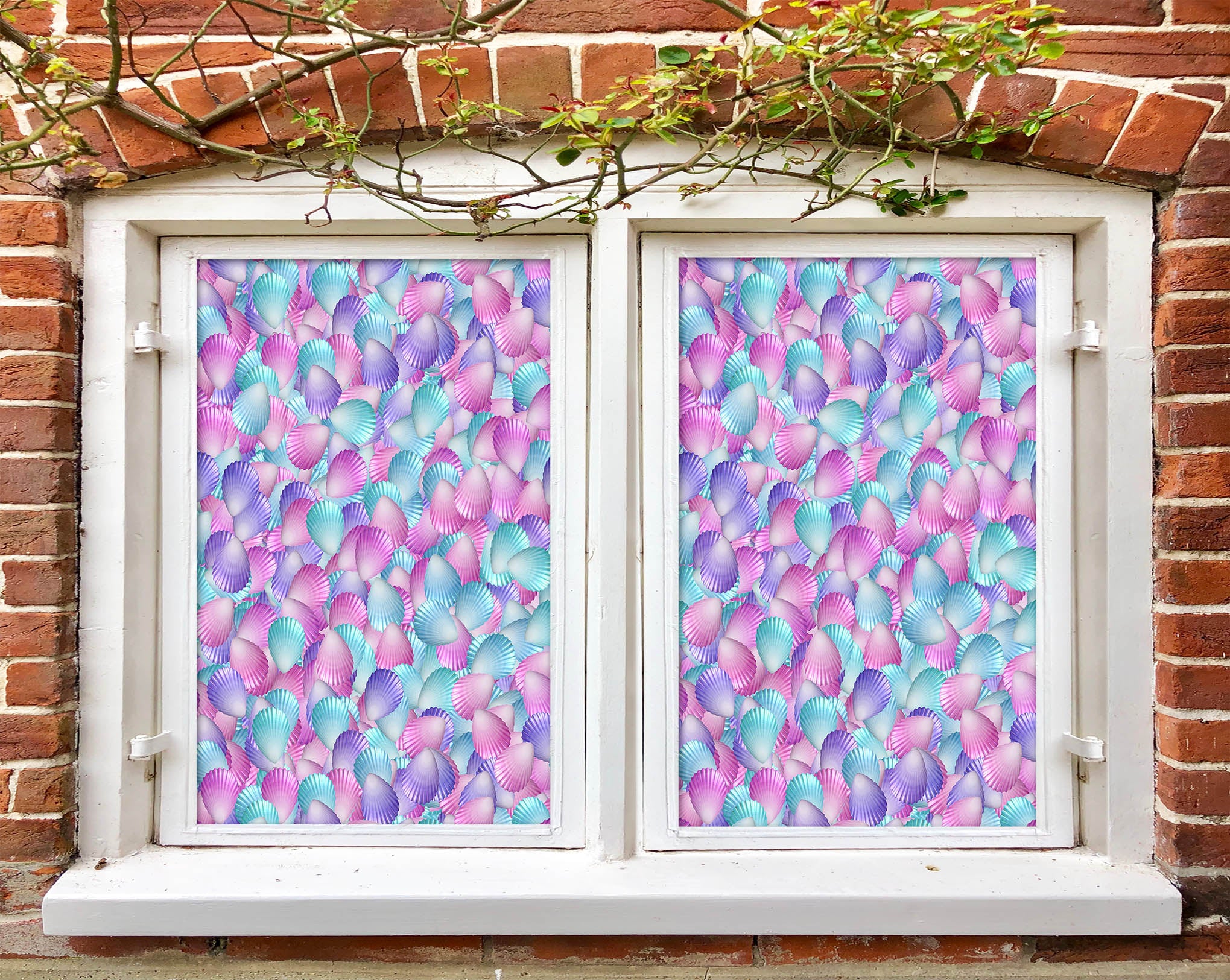 3D Pink Petals 192 Window Film Print Sticker Cling Stained Glass UV Block