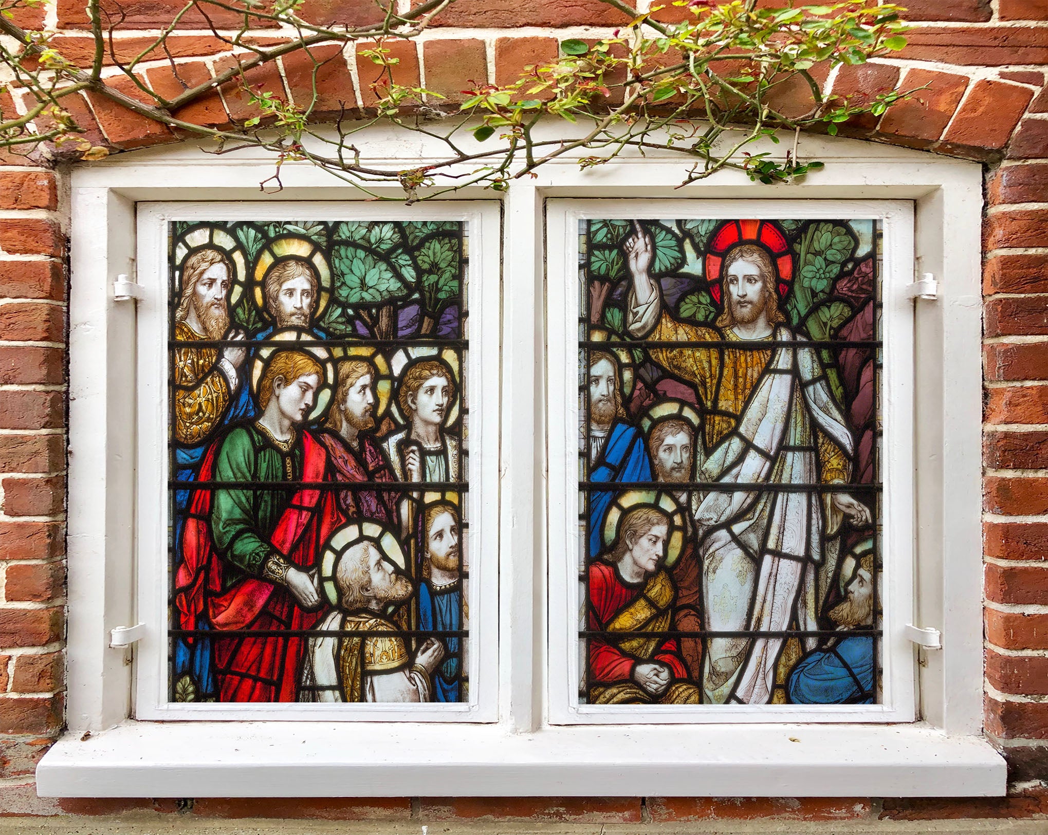 3D Believers Missionary 071 Window Film Print Sticker Cling Stained Glass UV Block