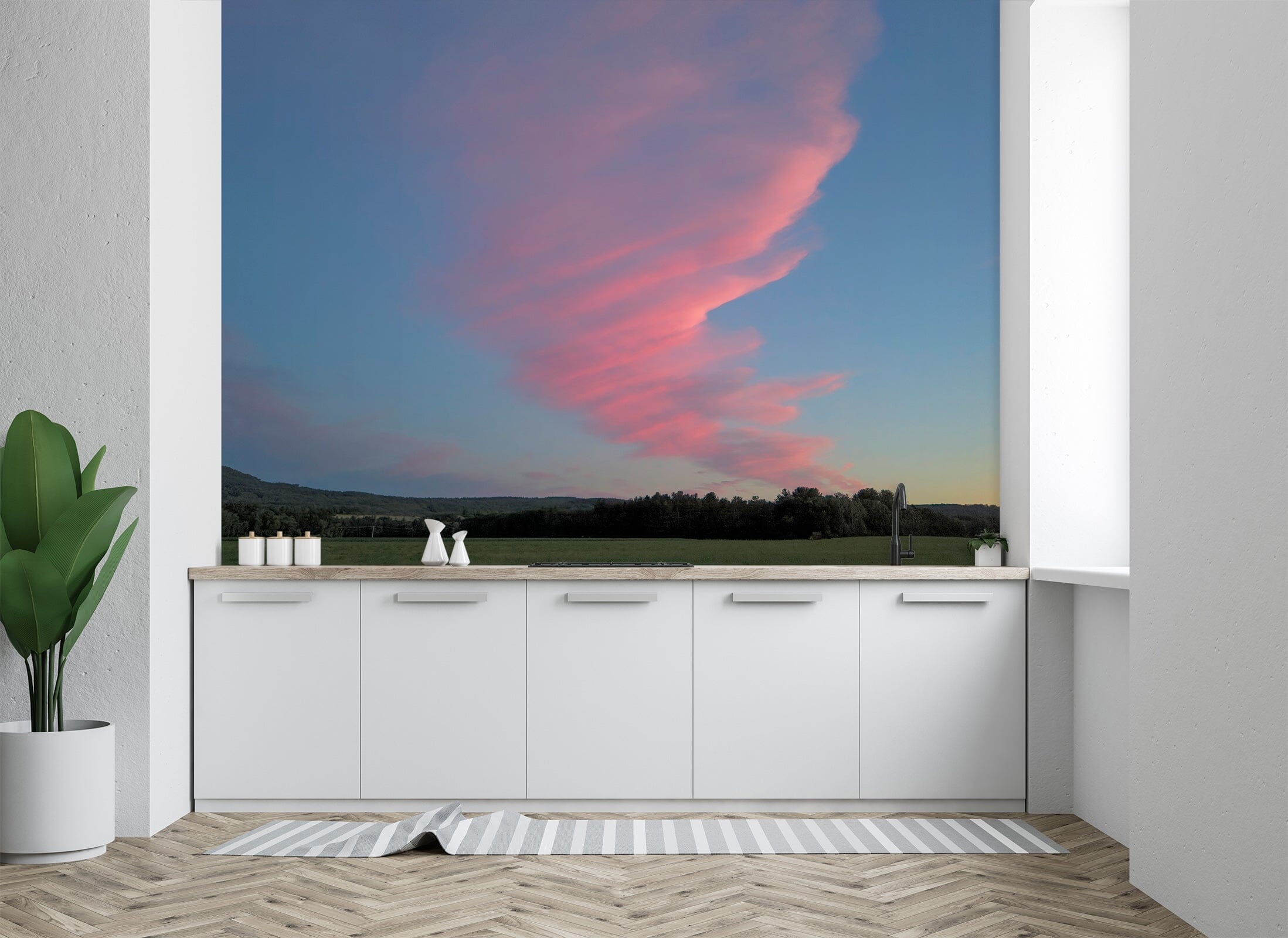 3D Pink Clouds 130 Jerry LoFaro Wall Mural Wall Murals Wallpaper AJ Wallpaper 2 