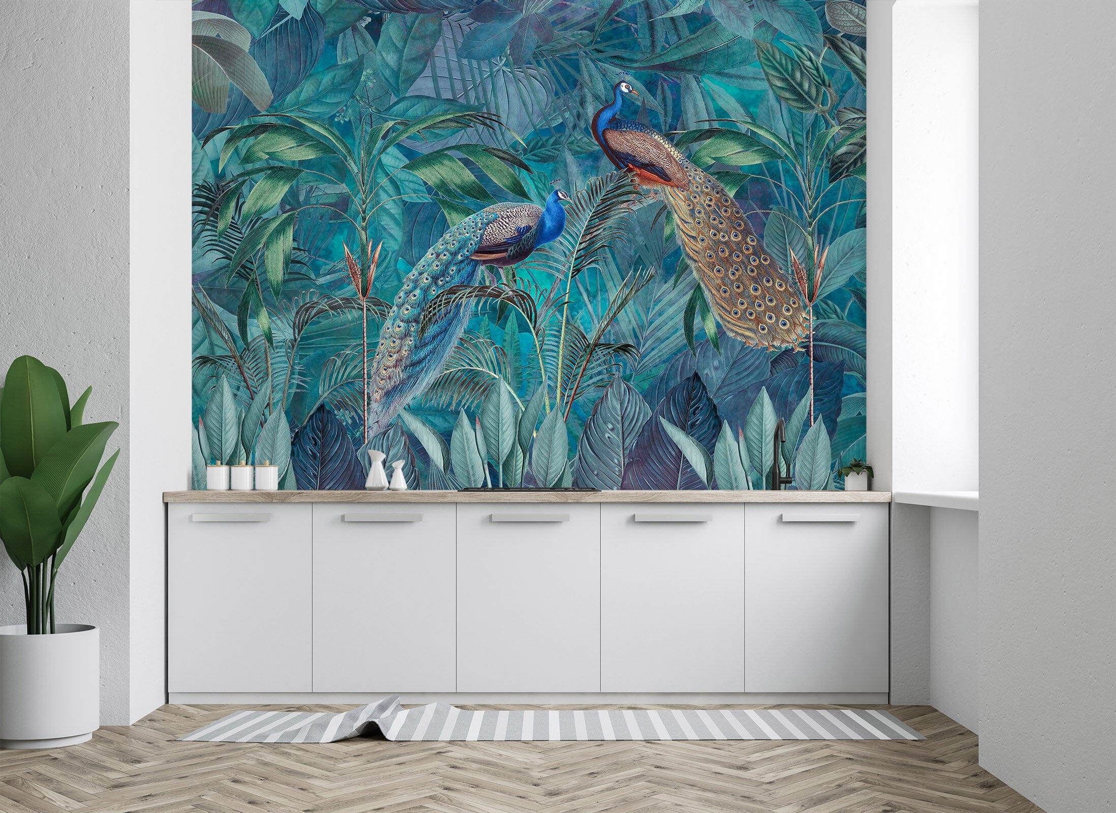 3D Beautiful Peacock 1013 Andrea haase Wall Mural Wall Murals Wallpaper AJ Wallpaper 2 