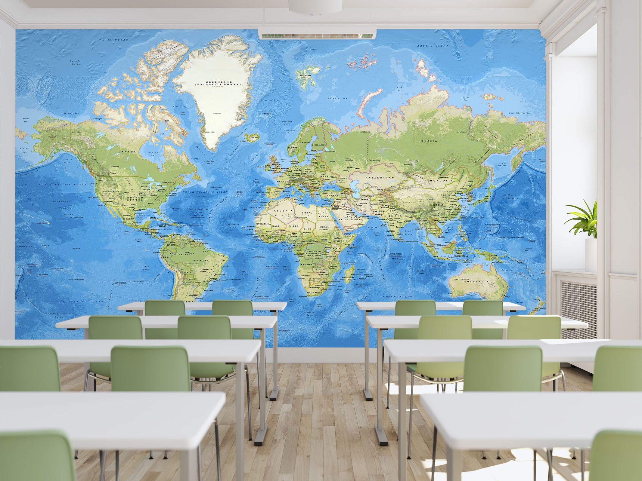 3D Sea Island 2143 World Map Wall Murals Wallpaper AJ Wallpaper 2 