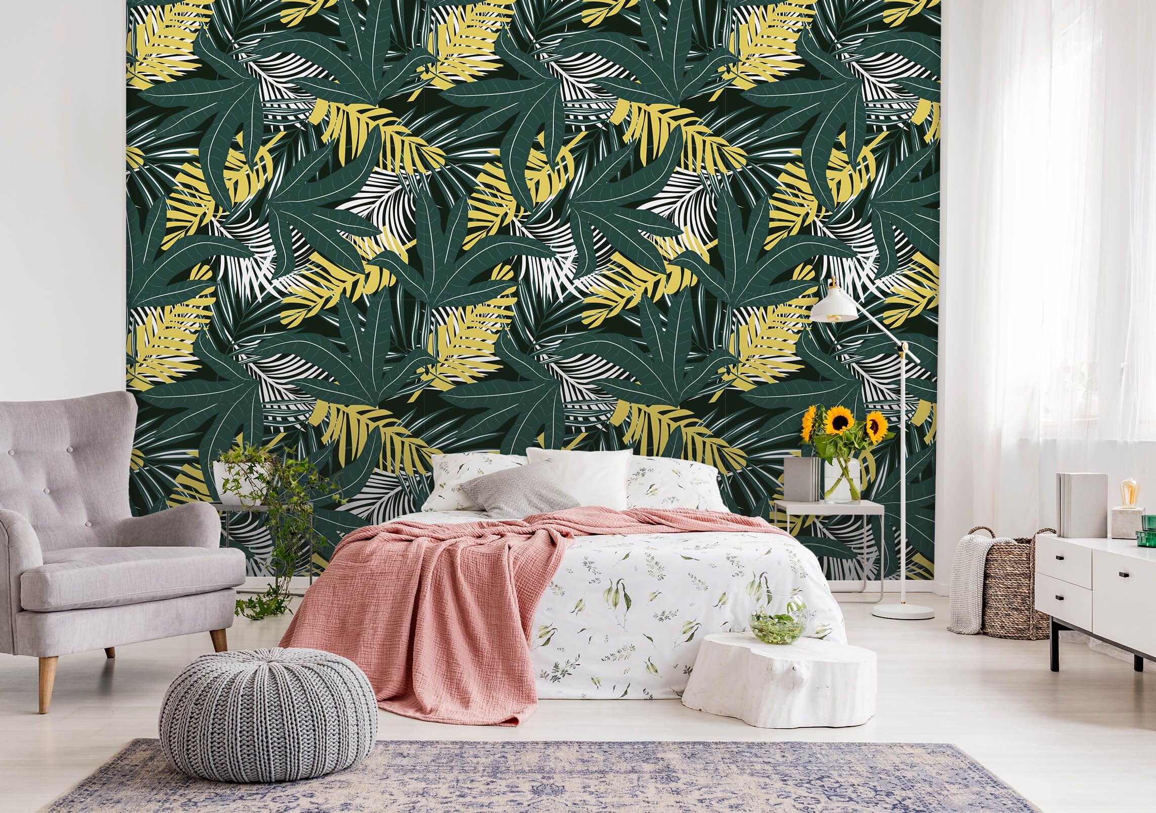 3D Plant Green Leaf 57 Wall Murals Wallpaper AJ Wallpaper 2 