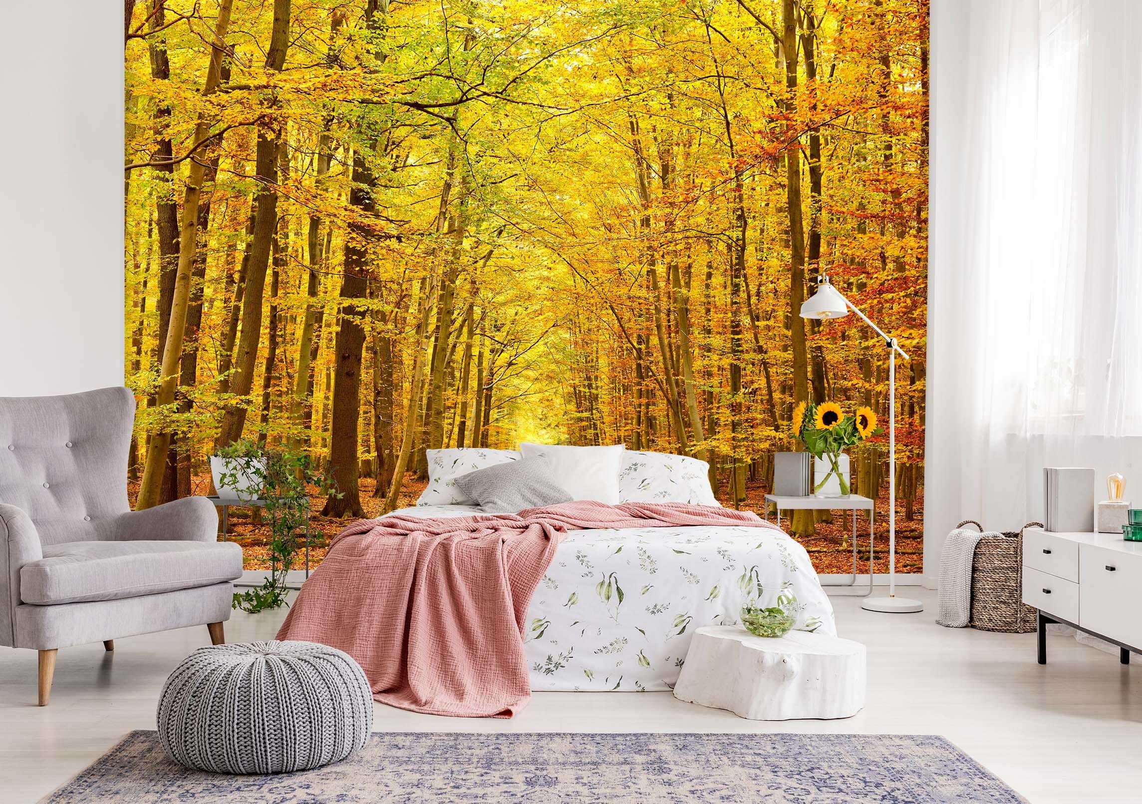 3D Maple Forest 055 Wall Murals Wallpaper AJ Wallpaper 2 