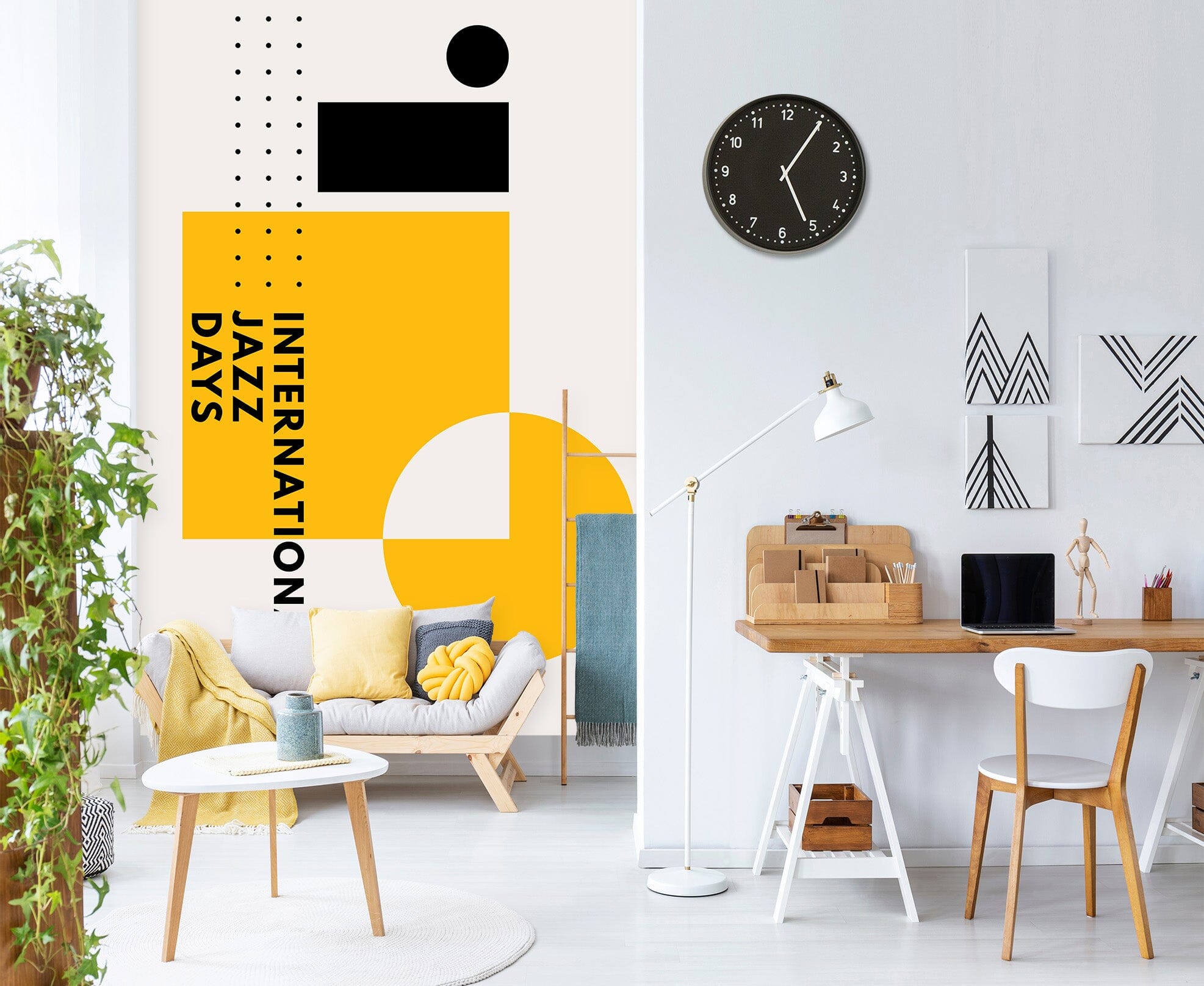 3D Yellow Pattern 1458 Boris Draschoff Wall Mural Wall Murals Wallpaper AJ Wallpaper 2 