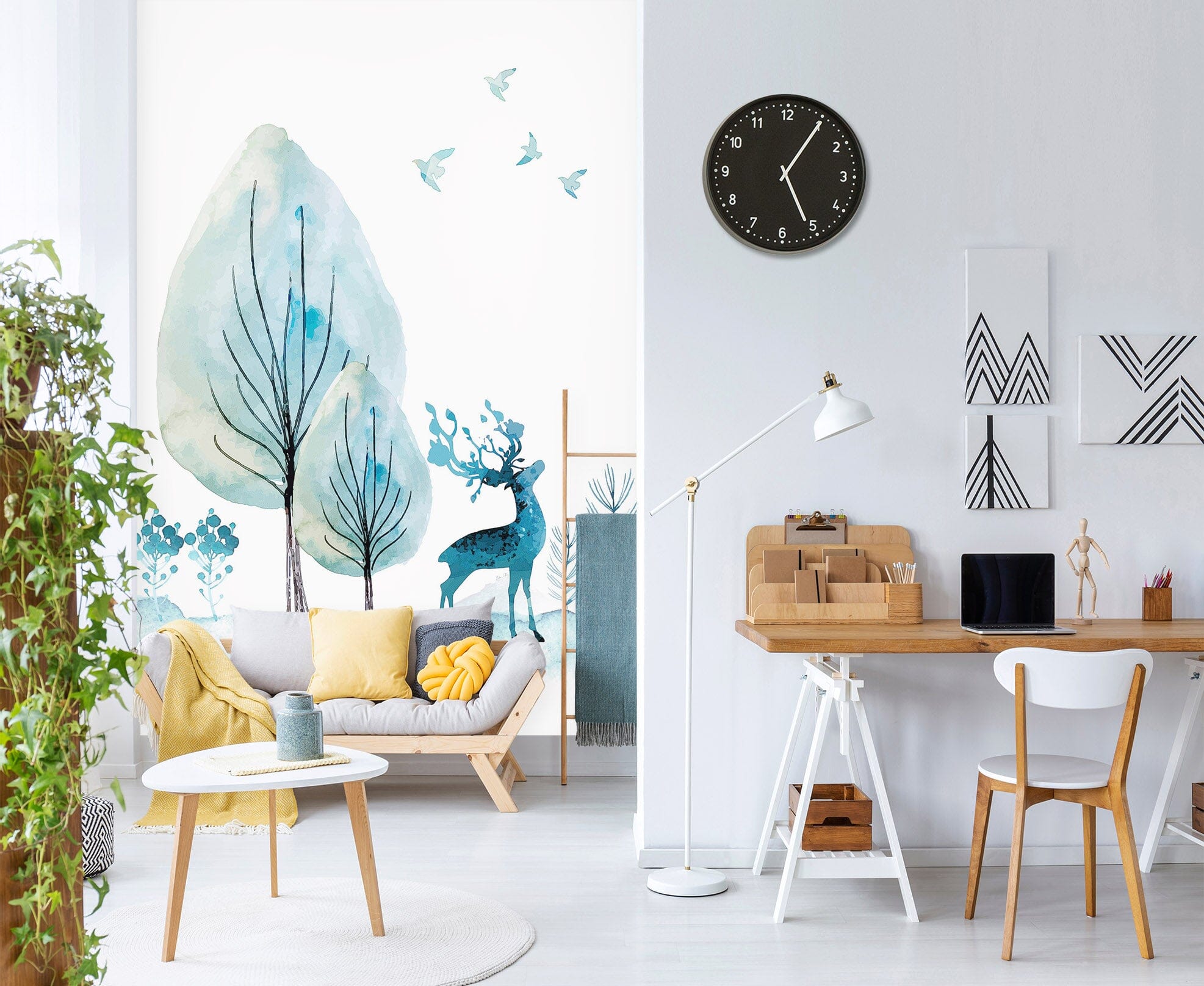 3D Forest Fawn 047 Wall Murals Wallpaper AJ Wallpaper 2 