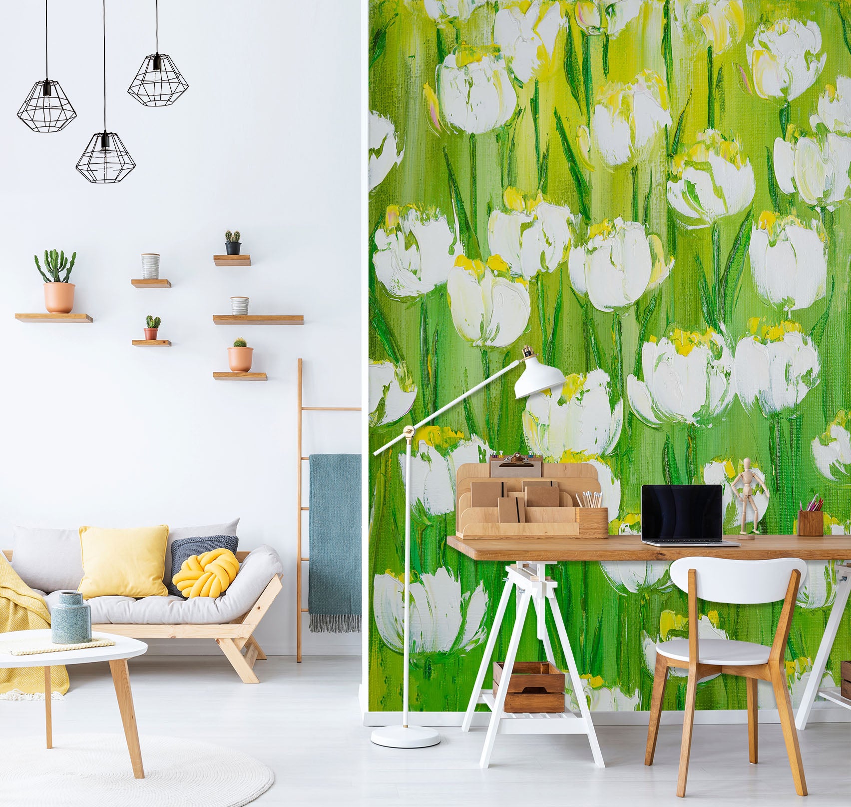 3D White Garden 262 Skromova Marina Wall Mural Wall Murals