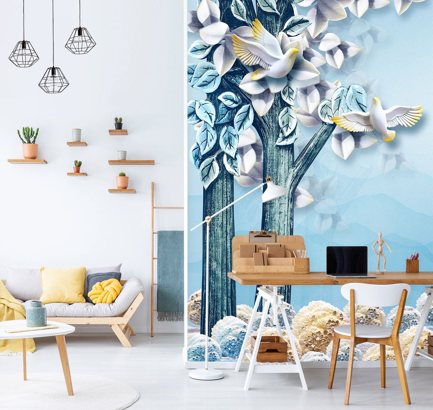 3D Painted Tree 1806 Wall Murals Wallpaper AJ Wallpaper 2 
