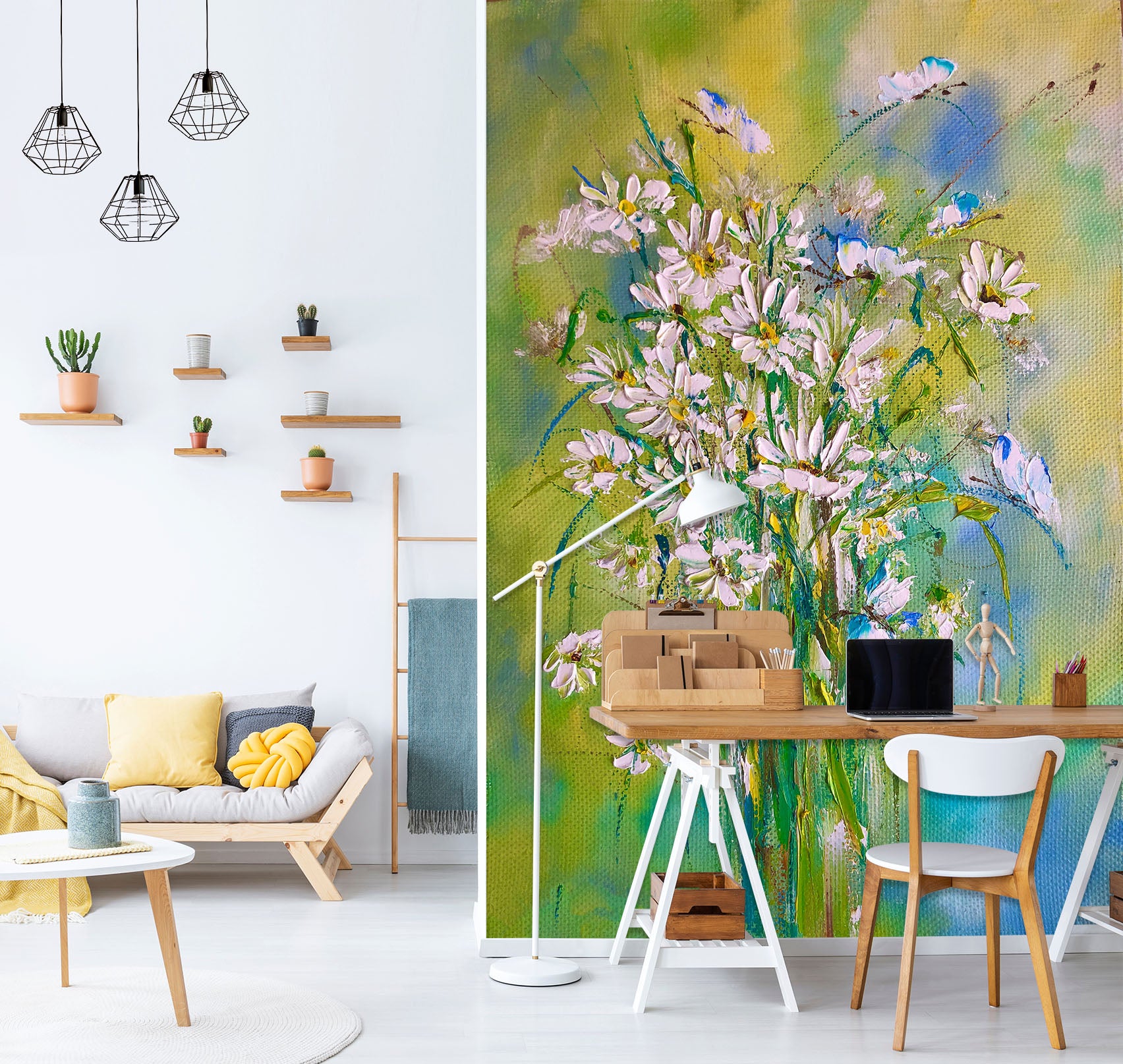 3D Painted Bouquet 266 Skromova Marina Wall Mural Wall Murals