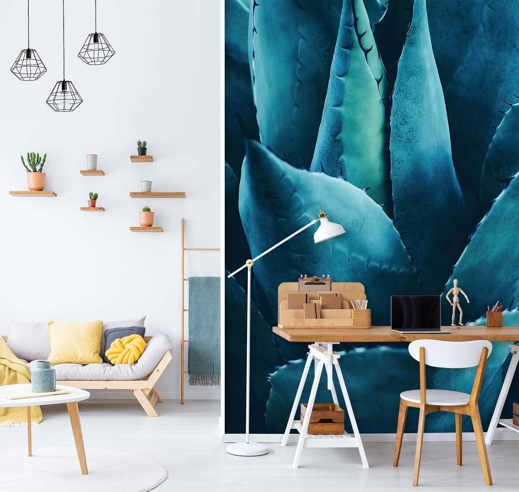 3D Green Aloe 1401 Boris Draschoff Wall Mural Wall Murals Wallpaper AJ Wallpaper 2 