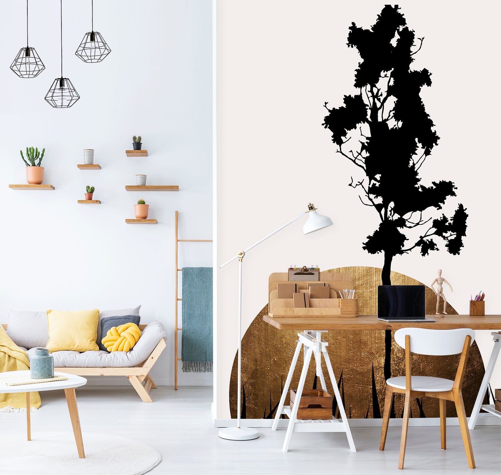 3D Moon Tree 1512 Boris Draschoff Wall Mural Wall Murals Wallpaper AJ Wallpaper 2 