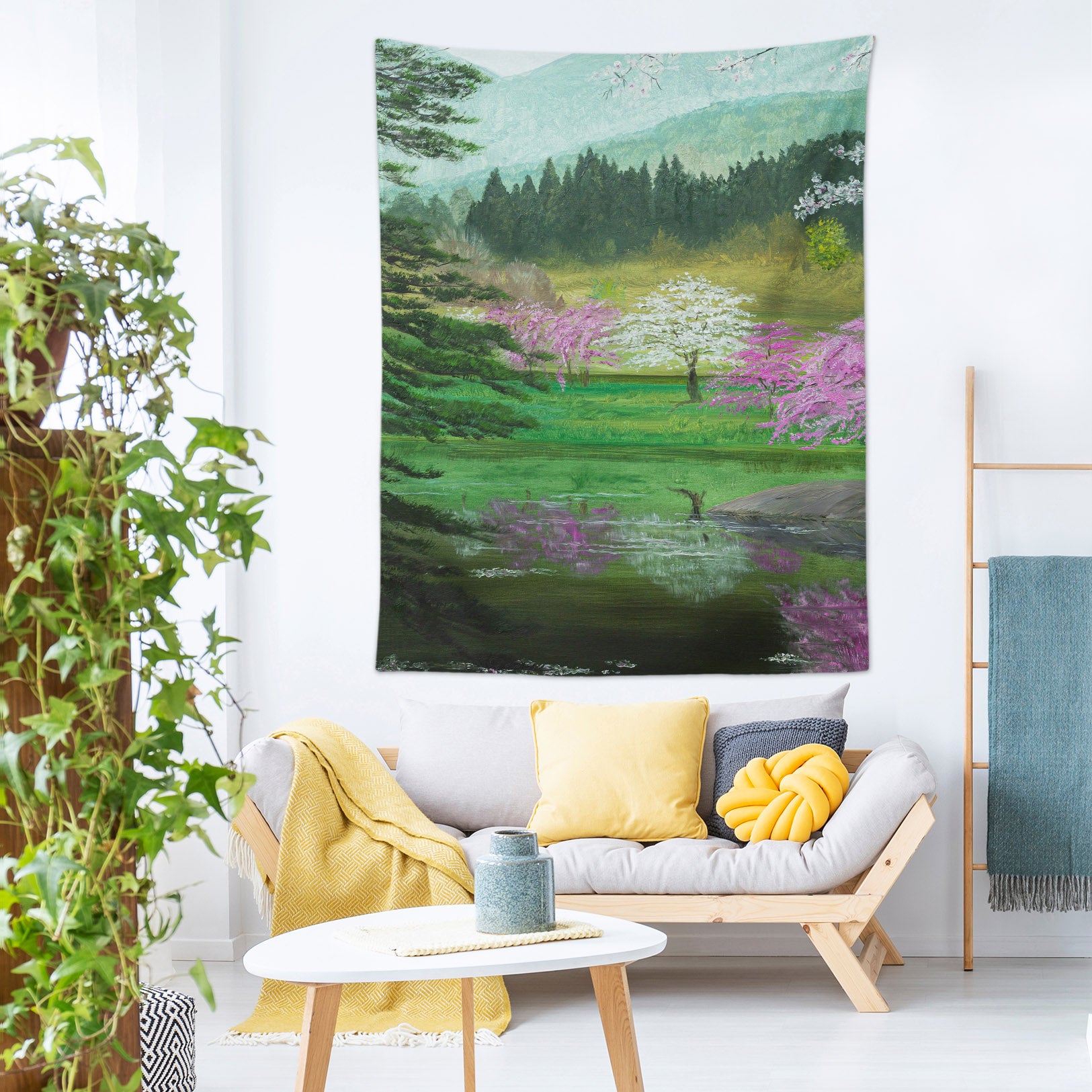 3D Forest Flowers Trees 5295 Marina Zotova Tapestry Hanging Cloth Hang