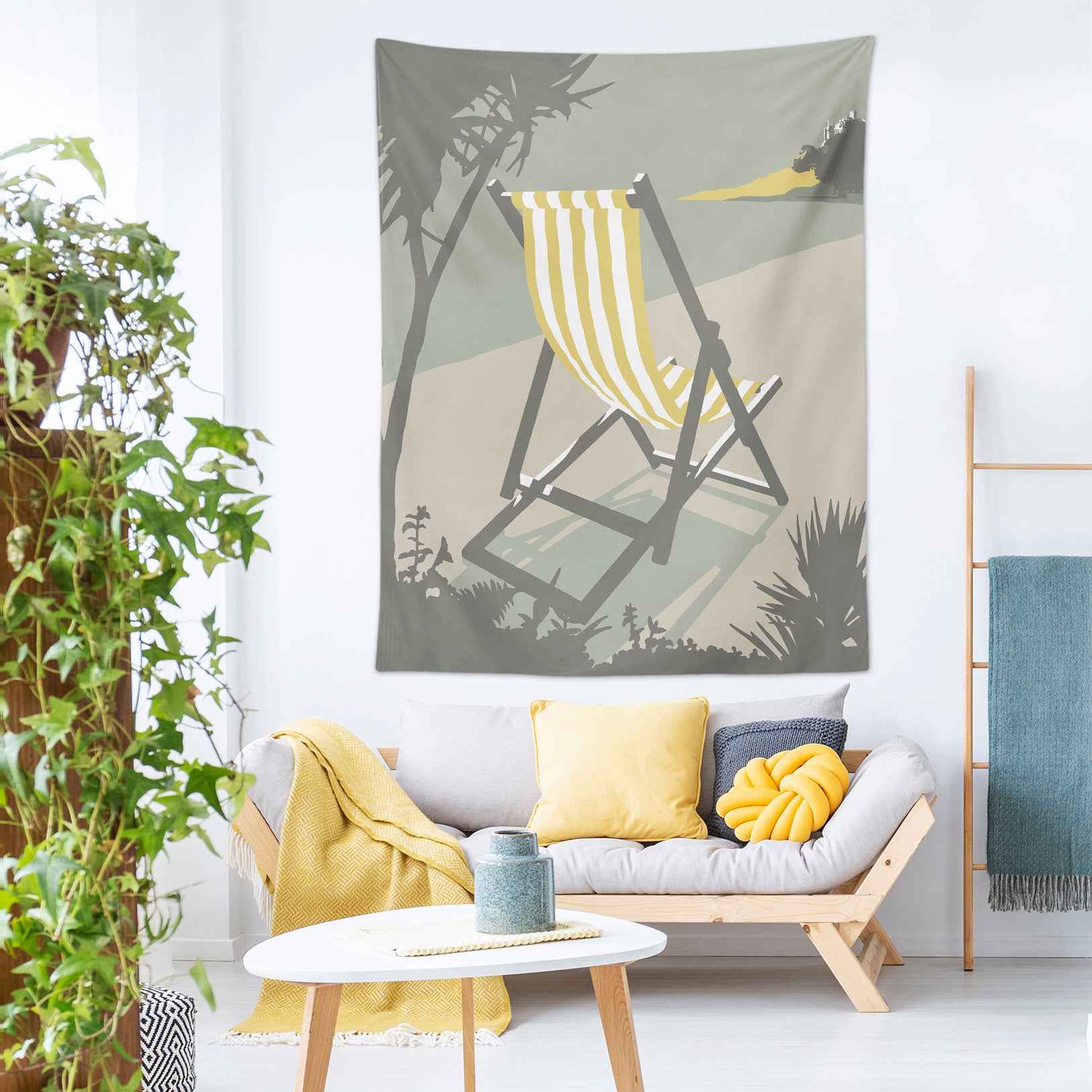 3D Beach Chair 5347 Steve Read Tapestry Hanging Cloth Hang