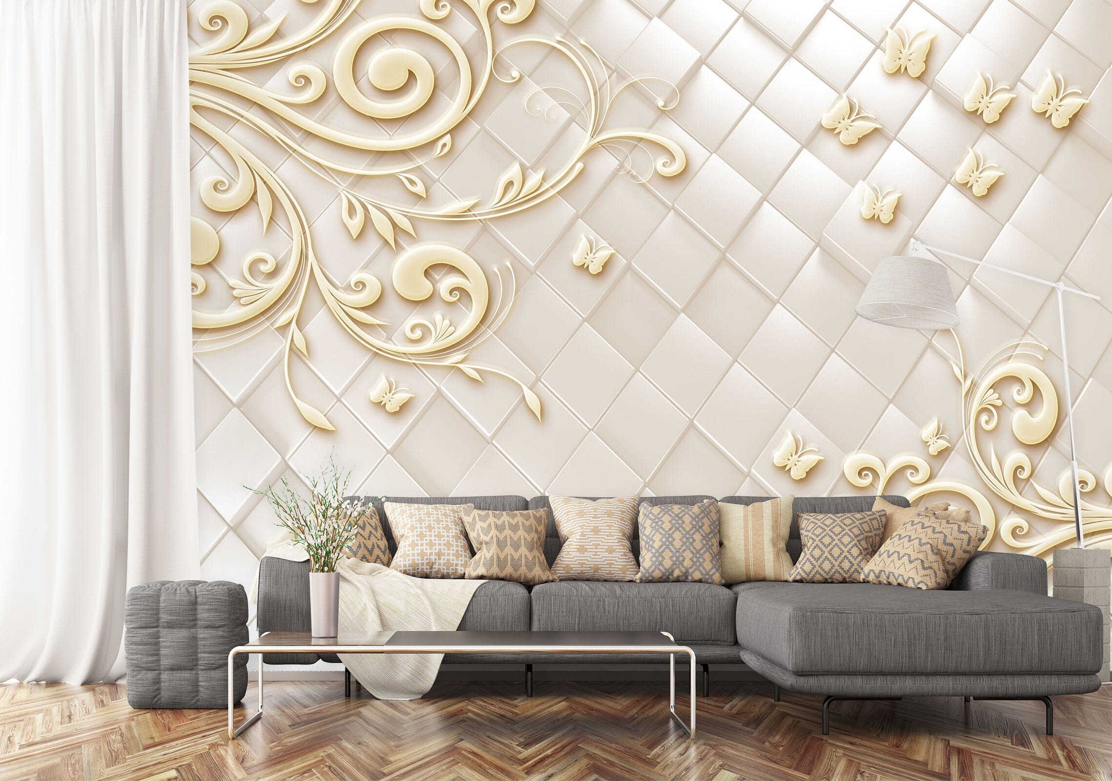 3D Branch Pattern 1516 Wall Murals Wallpaper AJ Wallpaper 2 