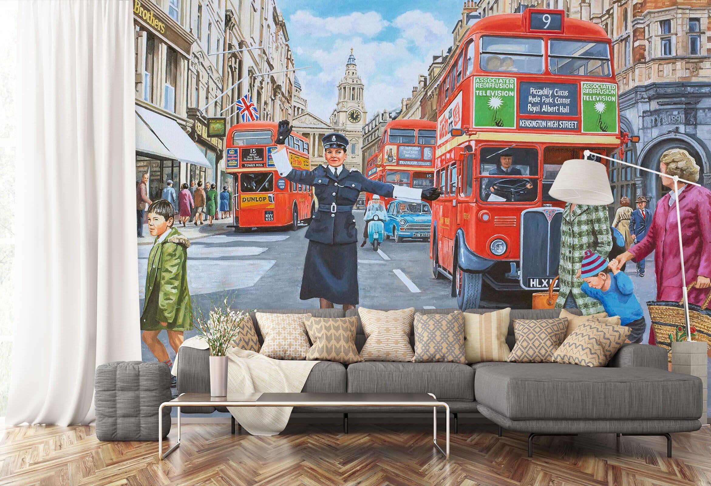 3D WPC On Ludgate Hill 1077 Trevor Mitchell Wall Mural Wall Murals Wallpaper AJ Wallpaper 2 