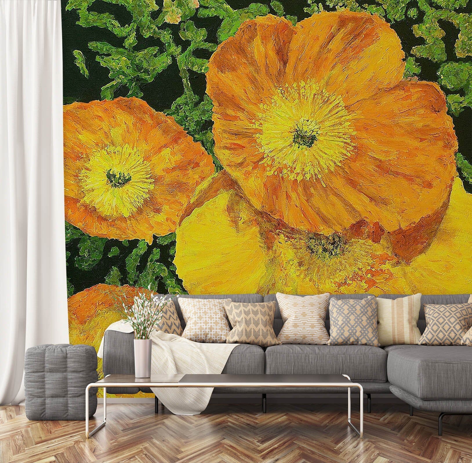 3D Summer Garden 167 Allan P. Friedlander Wall Mural Wall Murals Wallpaper AJ Wallpaper 2 