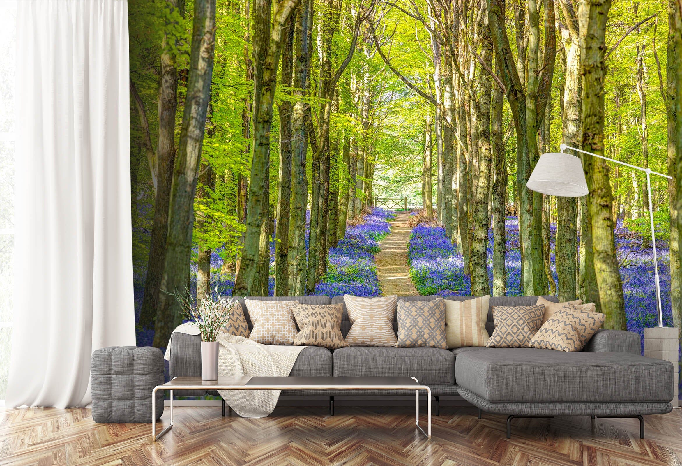 3D Tree Lined Road 1414 Assaf Frank Wall Mural Wall Murals Wallpaper AJ Wallpaper 2 