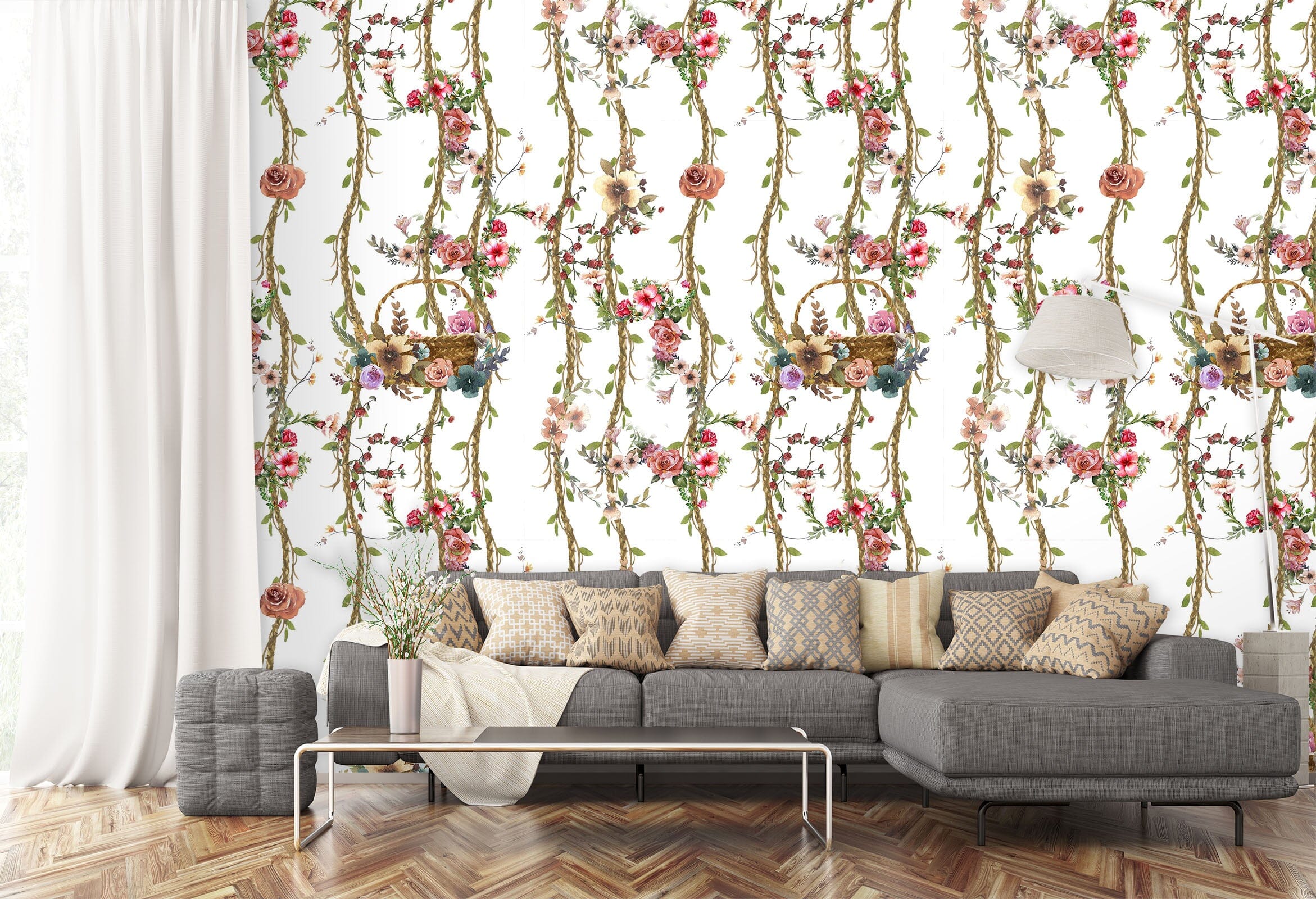 3D Branch Flower 2060 Wall Murals Wallpaper AJ Wallpaper 2 