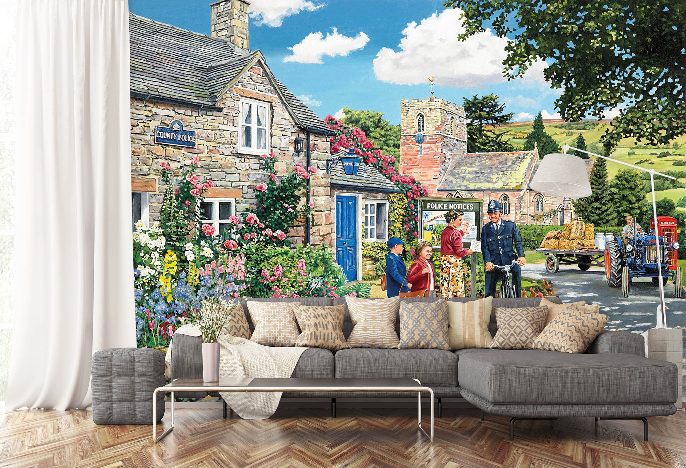 3D The Police House 1063 Trevor Mitchell Wall Mural Wall Murals Wallpaper AJ Wallpaper 2 