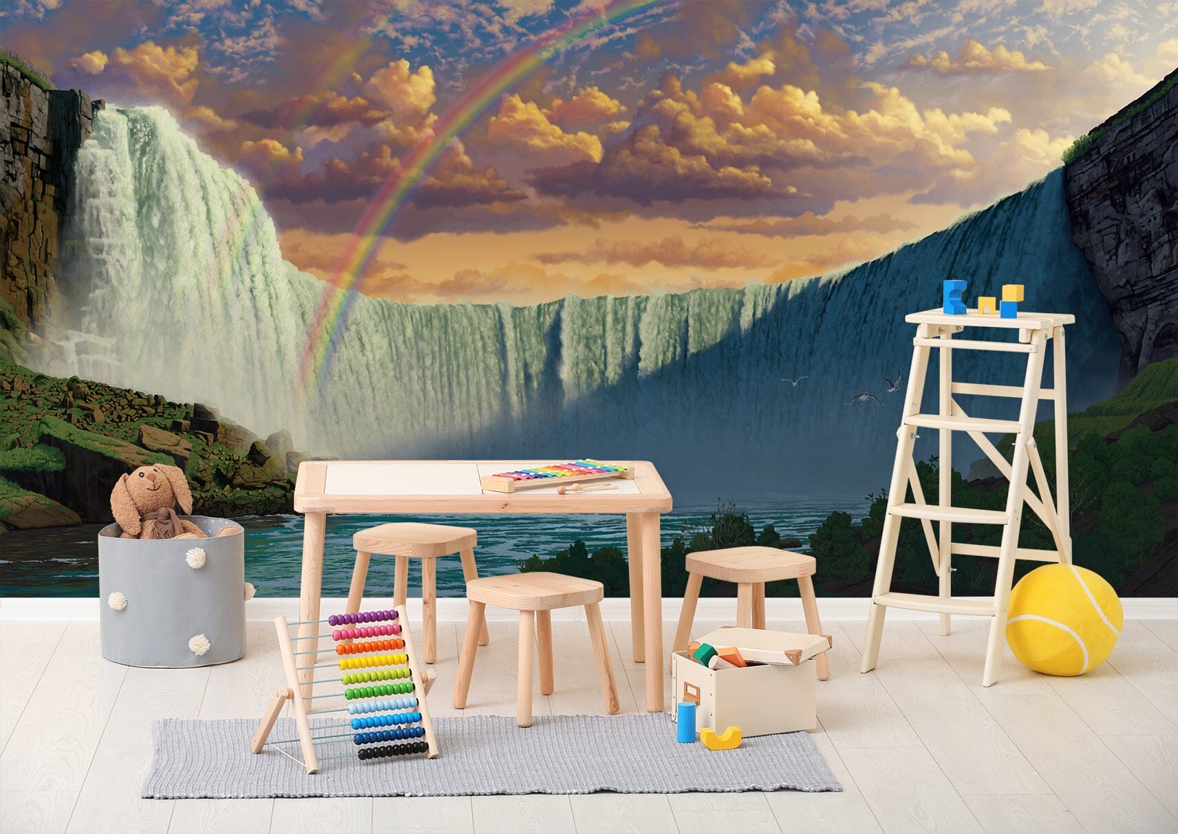 3D Niagara Falls 1532 Wall Murals Exclusive Designer Vincent Wallpaper AJ Wallpaper 2 