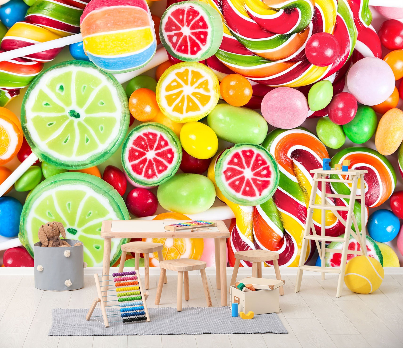 3D Watermelon Sugar 246 Wall Murals