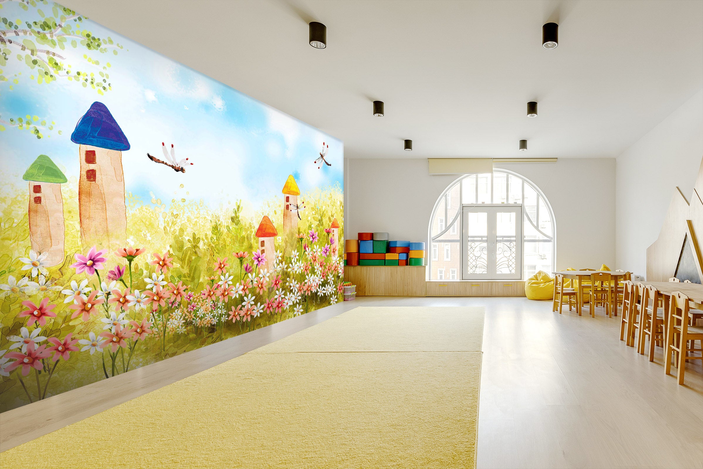 3D Flower Sea Bream 256 Wall Murals