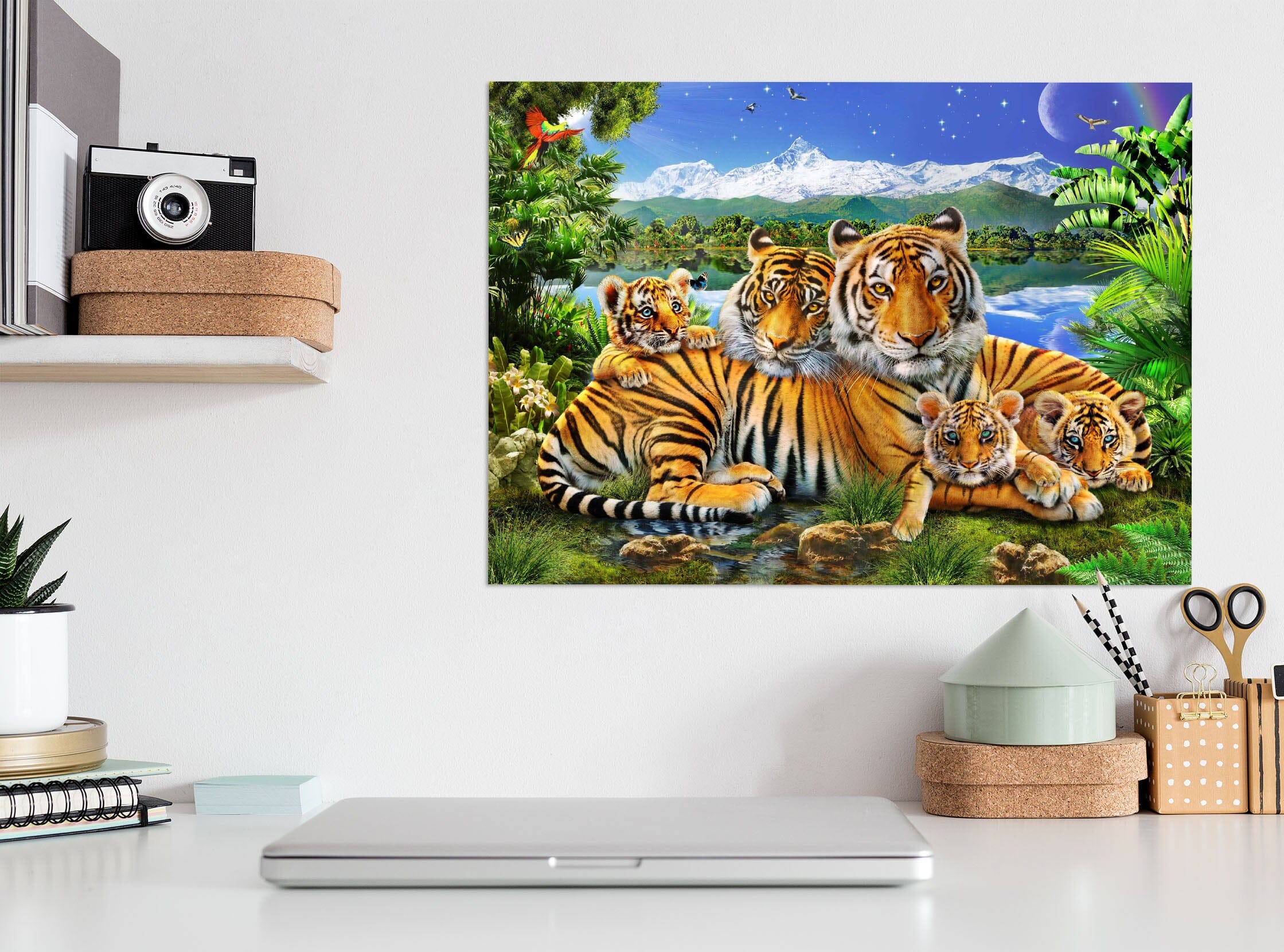 3D Loving Tigers 012 Adrian Chesterman Wall Sticker Wallpaper AJ Wallpaper 2 