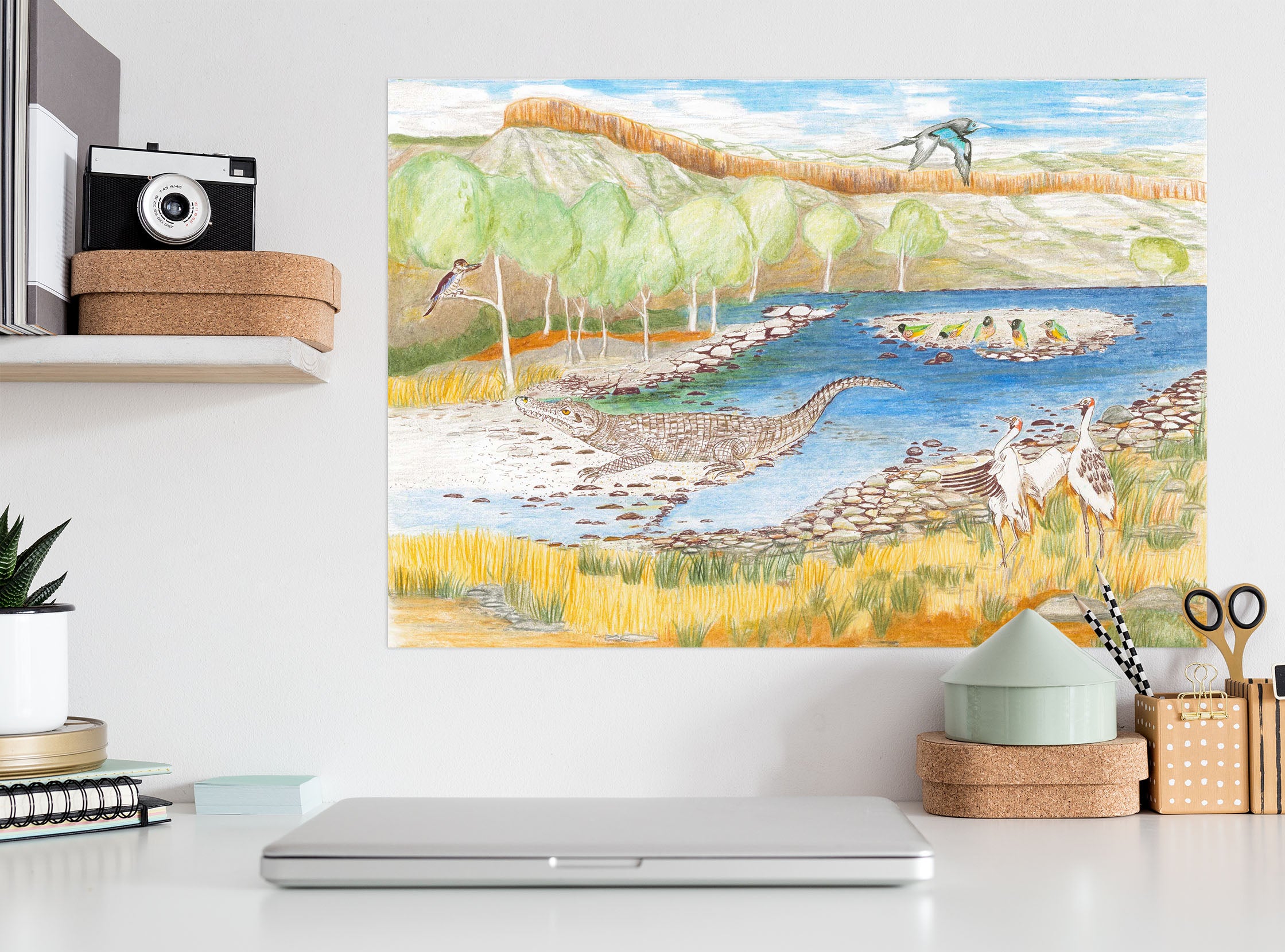 3D Valley River 022 Michael Sewell Wall Sticker