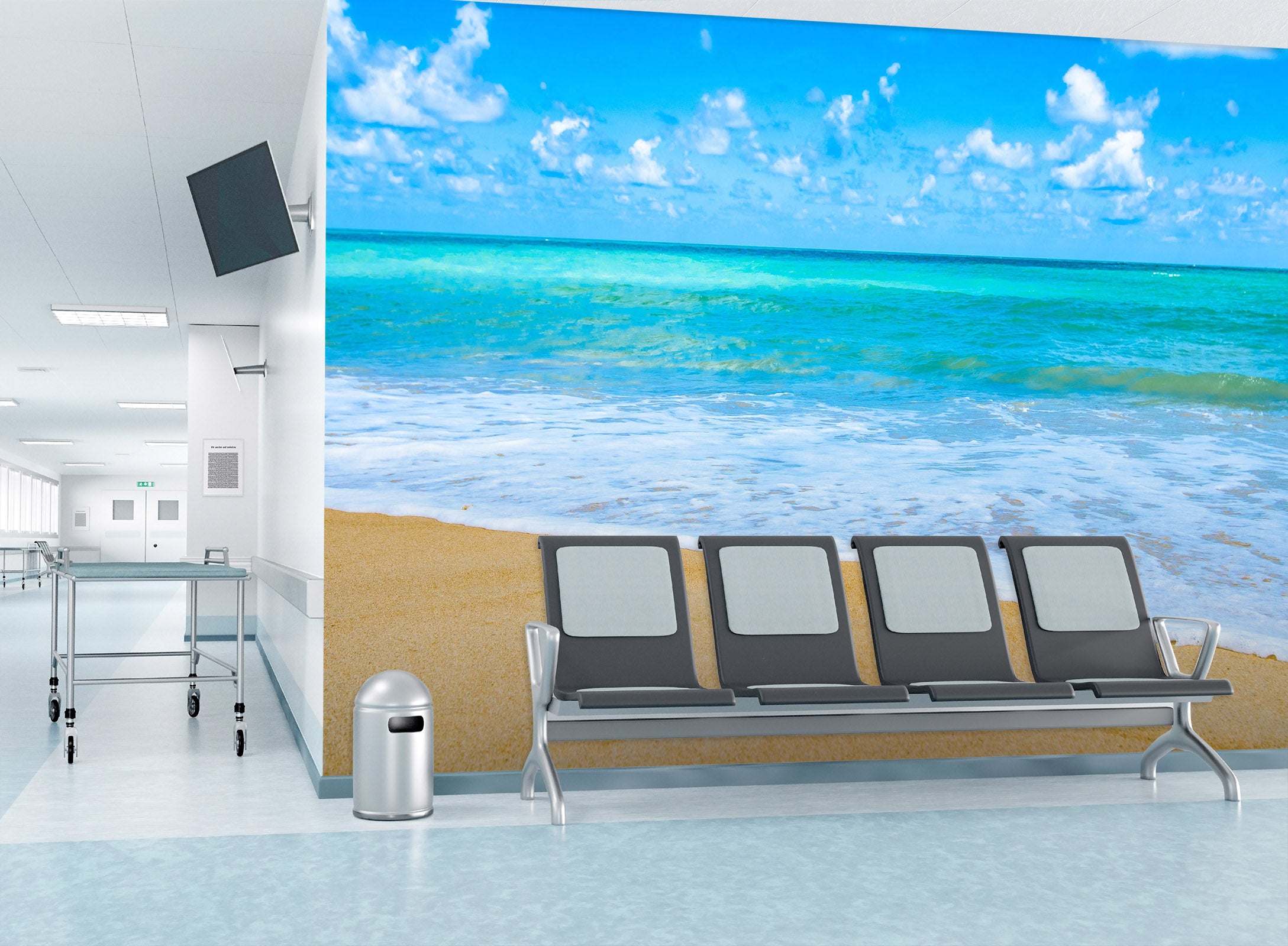 3D Sea Beach Beautiful 307 Wall Murals