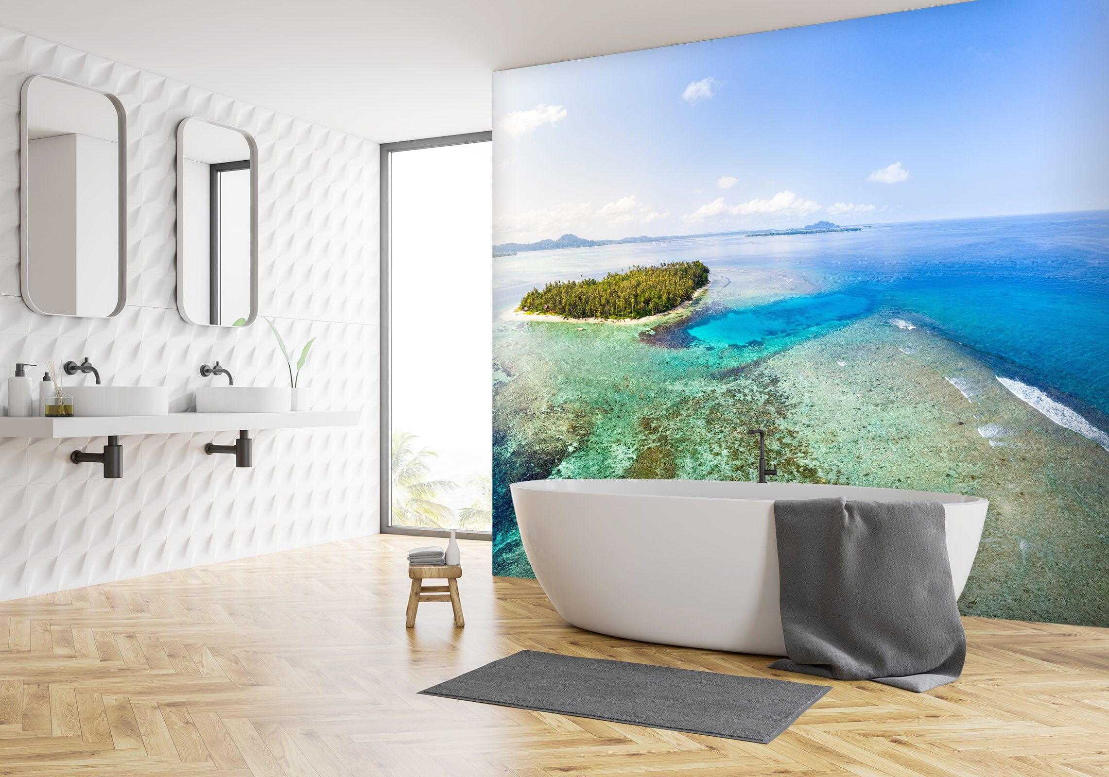 3D Clear Seascape 58 Wall Murals Wallpaper AJ Wallpaper 2 